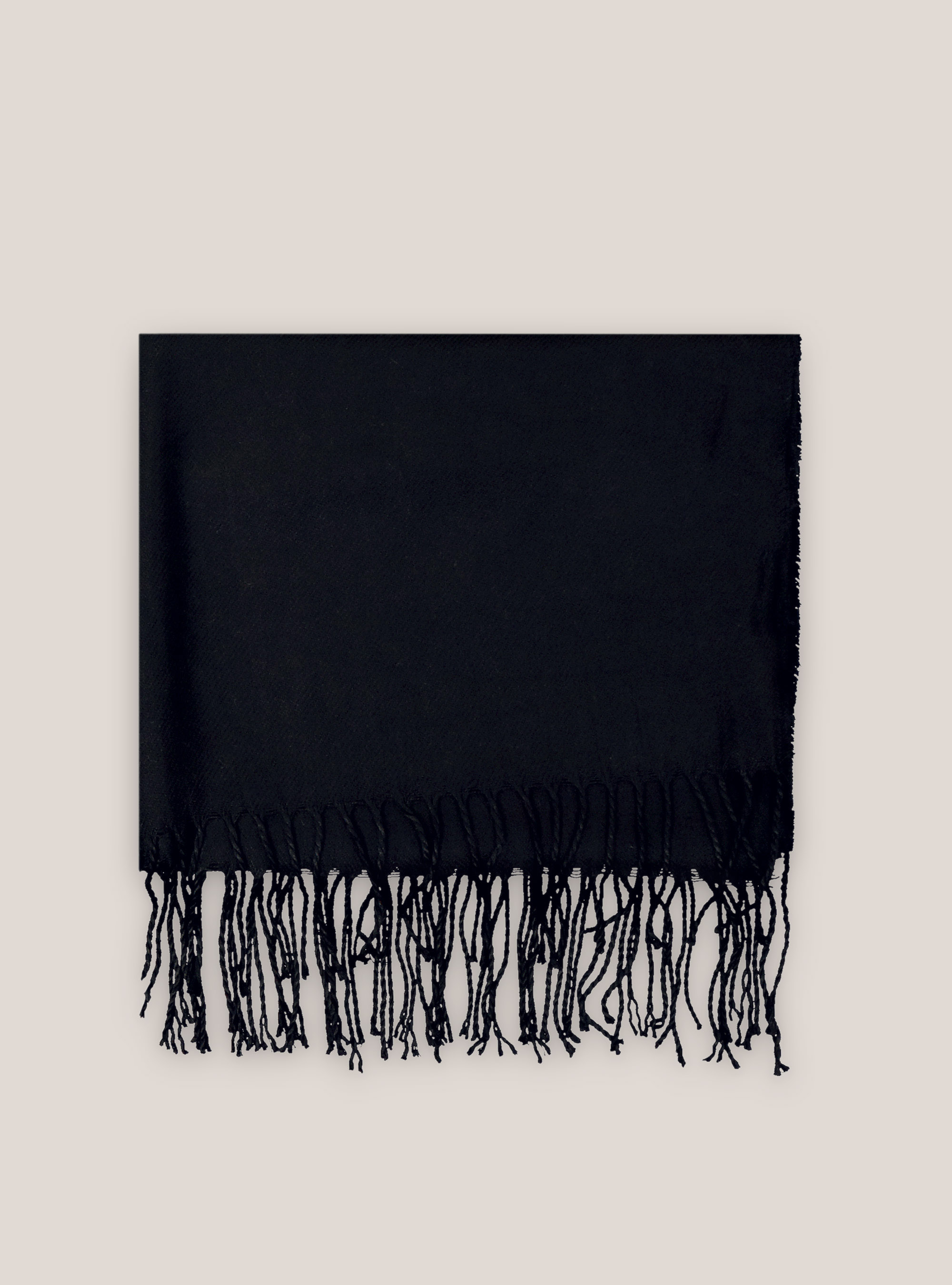 Einfarbiger Schal, C101 BLACK