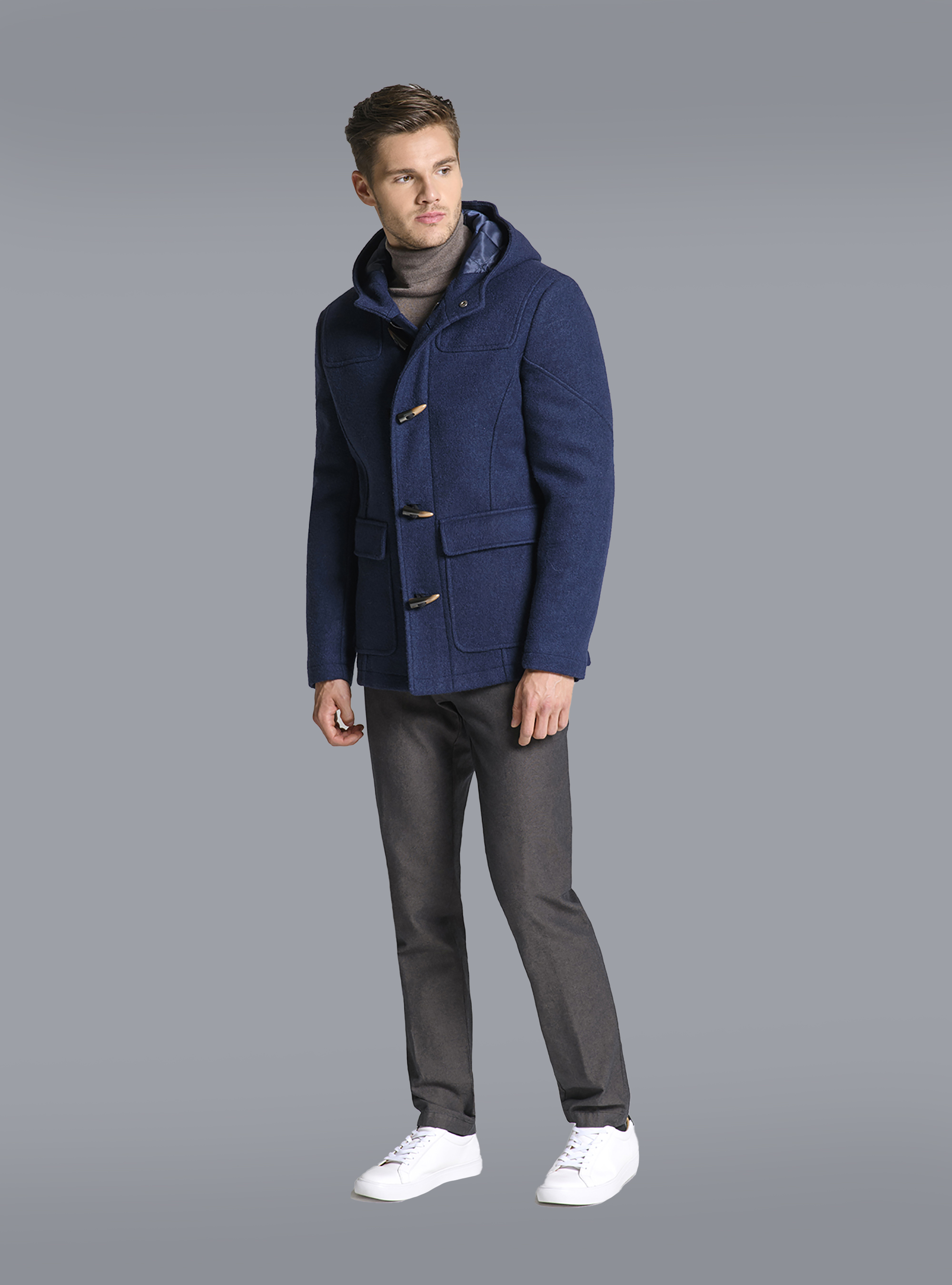 Pantaloni tessuto operato, C569 L.BROWN