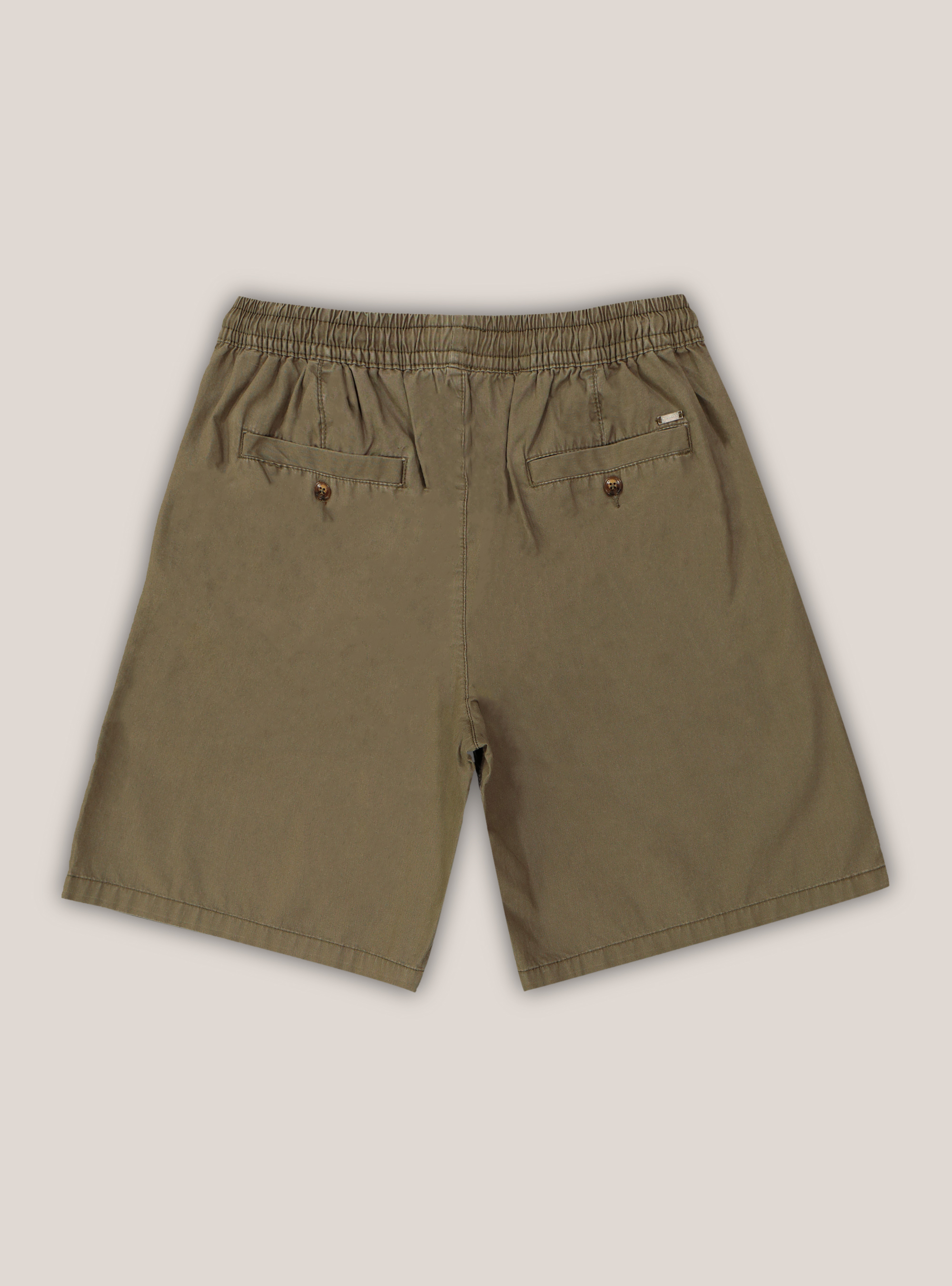 Bermuda short with drawstring waist, C6603 KAKY