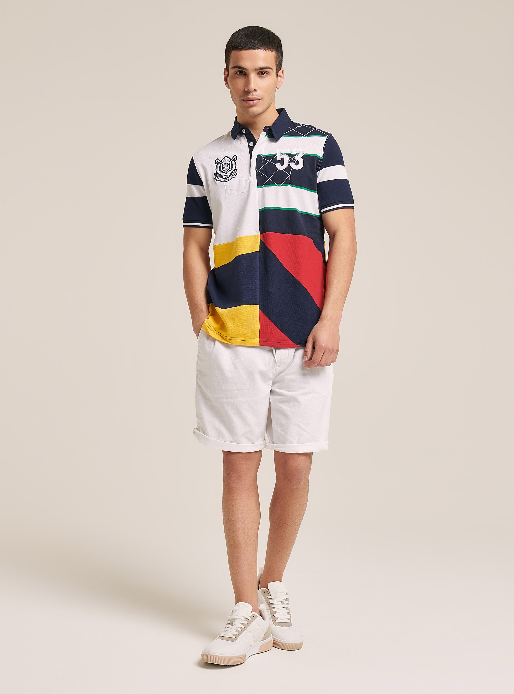 Polo shirt, WHITE