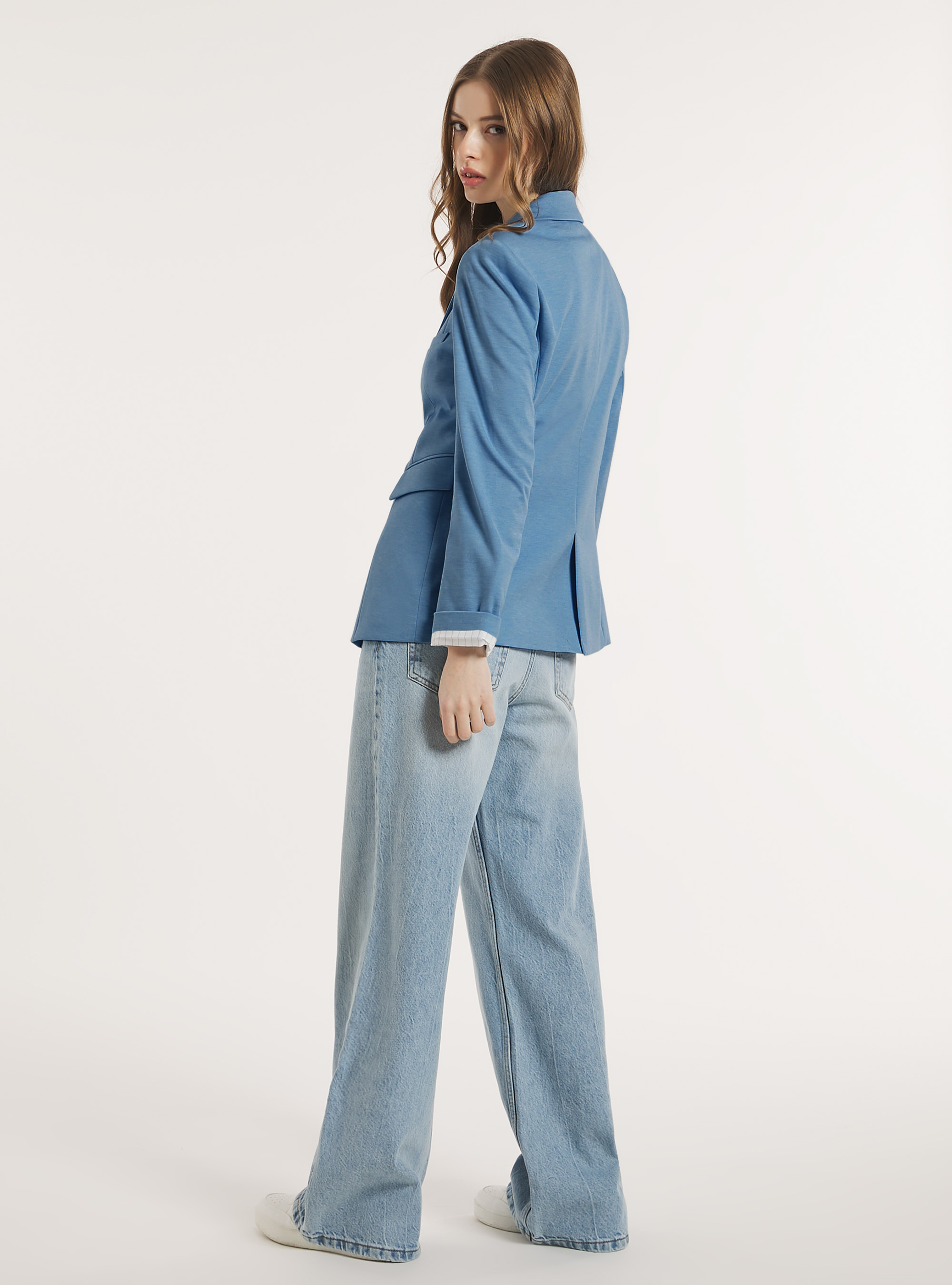 Jersey blazer, AZ2 AZURE MEDIUM