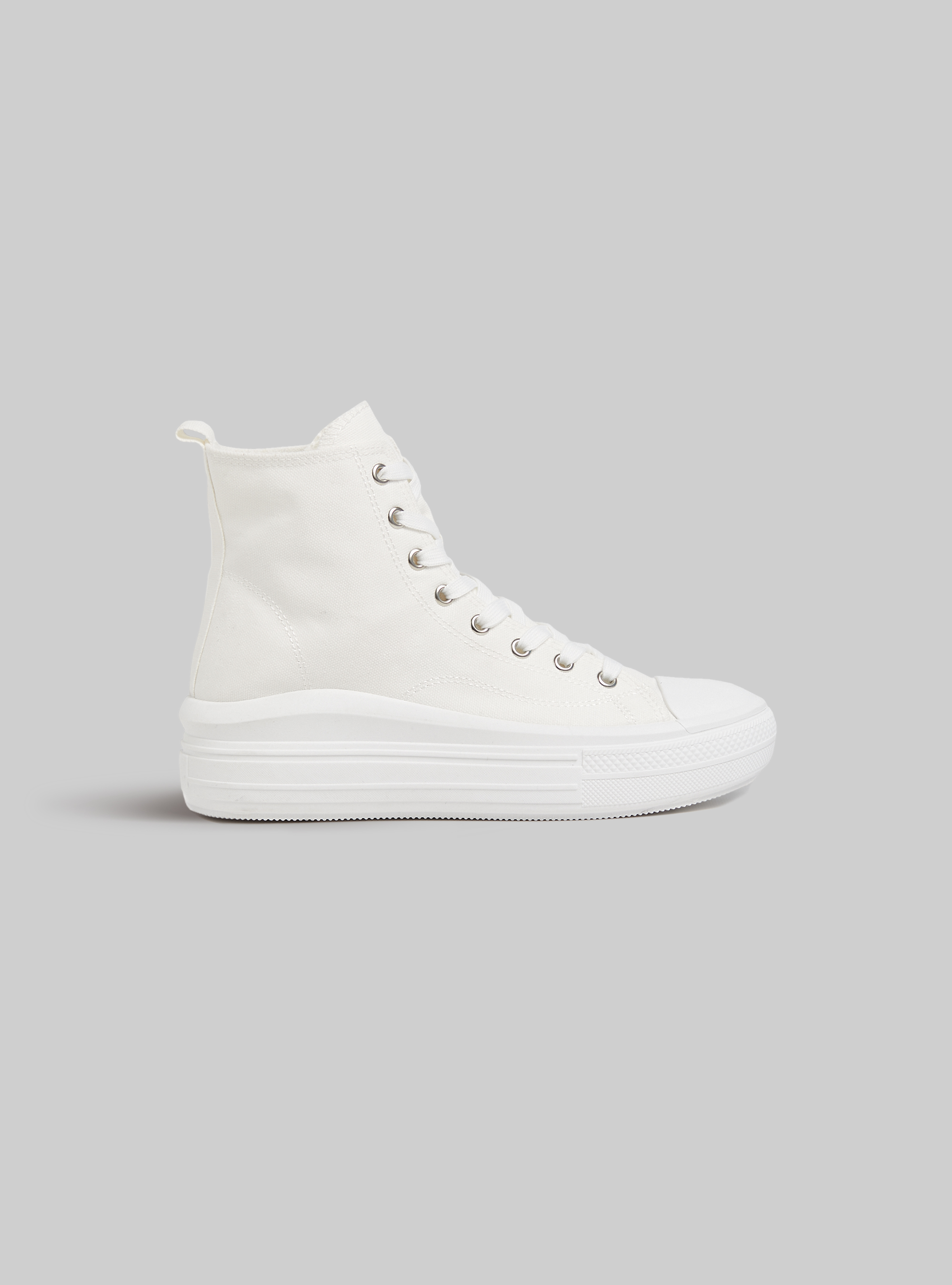 Sneakers a stivaletto con platfrom, WH2 WHITE