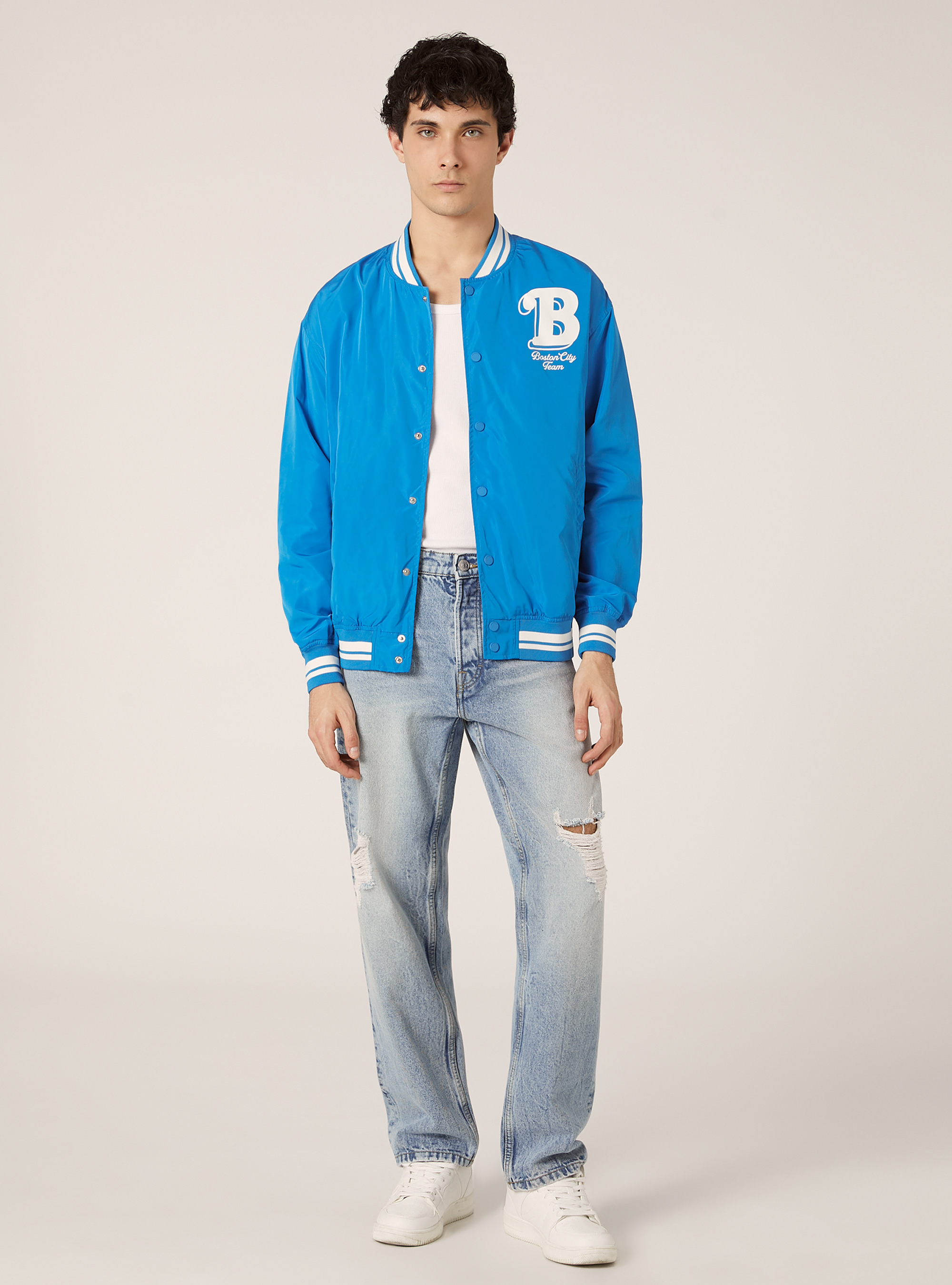 Lightweight bomber jacket with print, RY3 ROYALE LIGHT