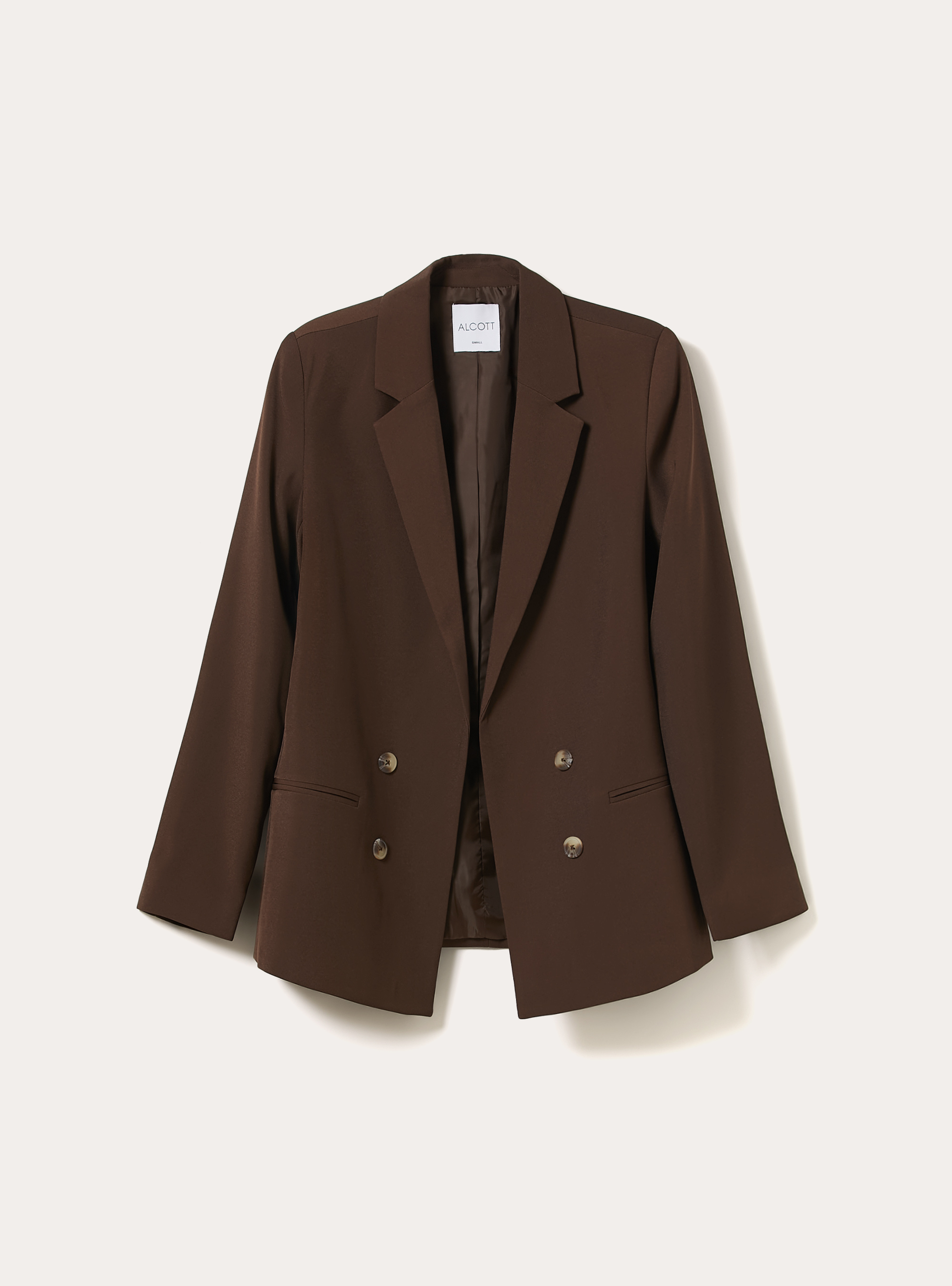 Zweireihiger Blazer, BR2 BROWN MEDIUM