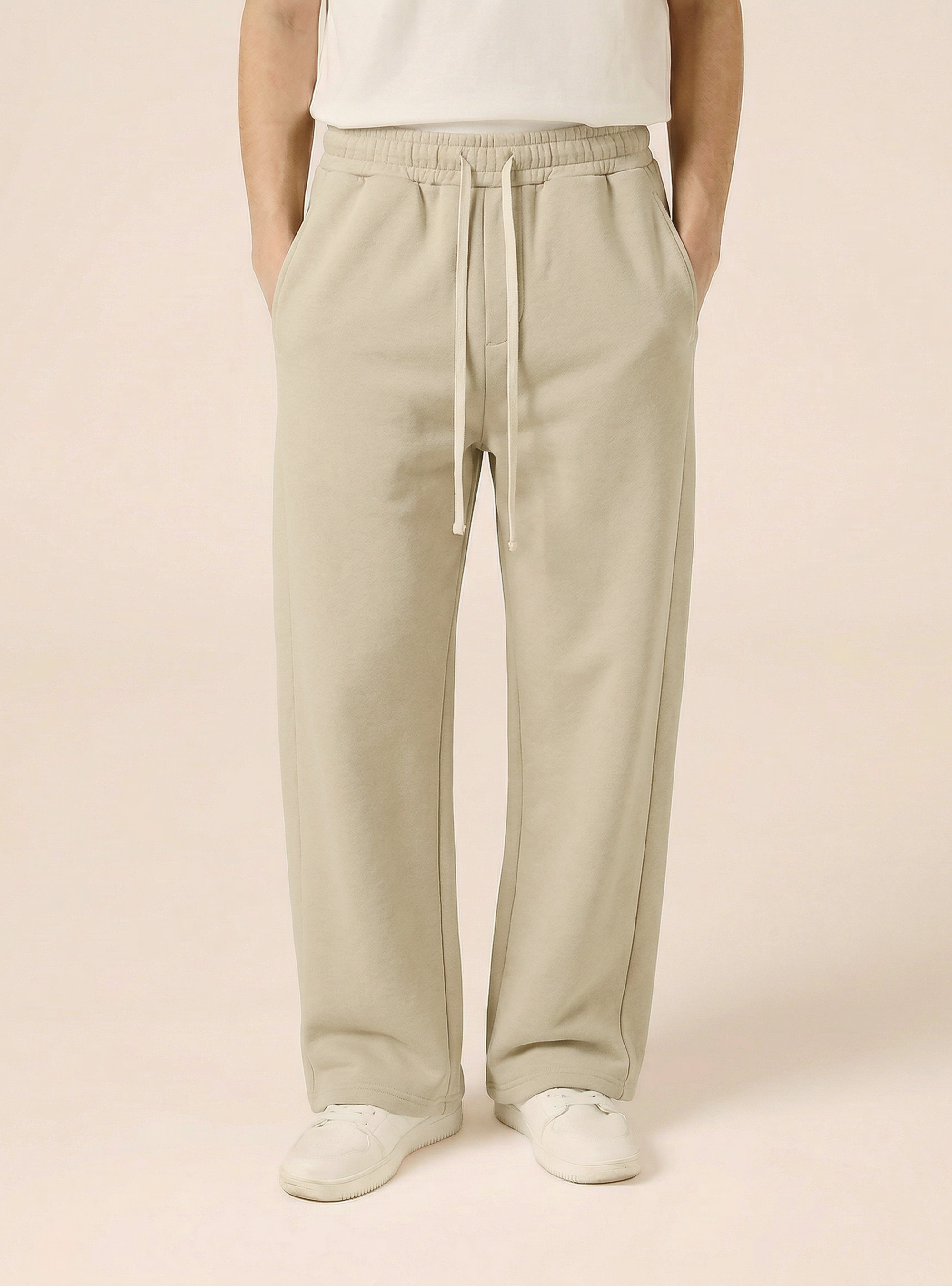 Jogger in felpa baloon fit, BG3 BEIGE LIGHT