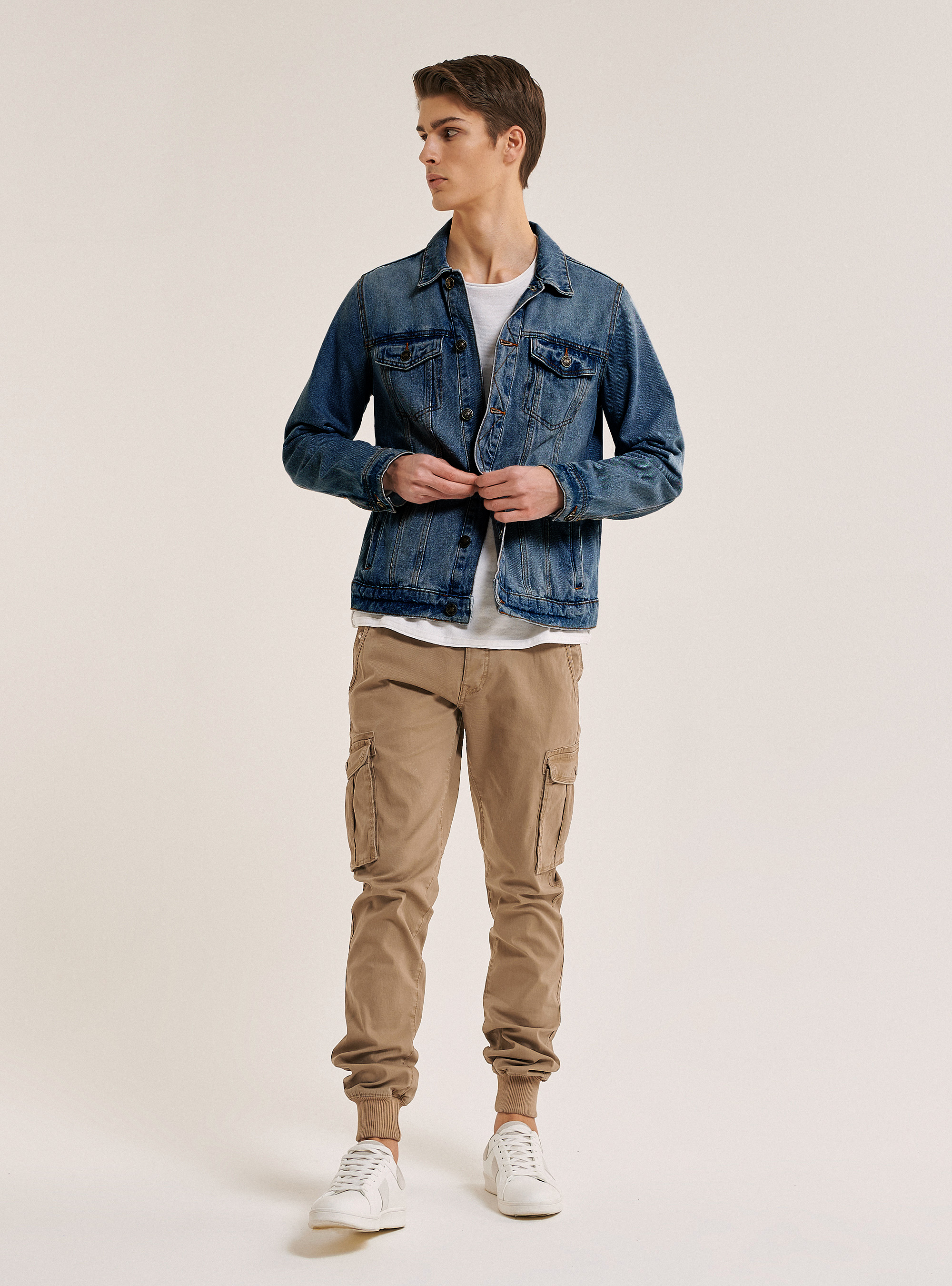 Veste en denim stretch, C218 BLUE NAVY