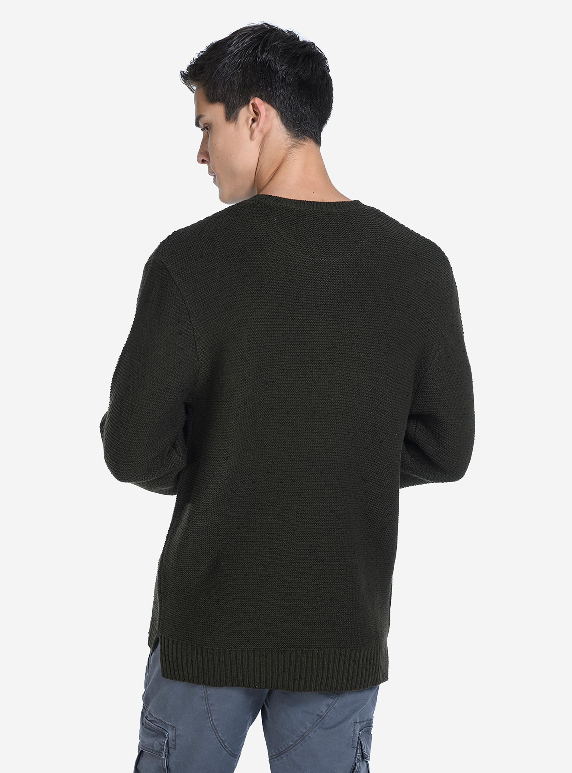 HIGH NECK PULLOVER NAPS, C6642 KAKY