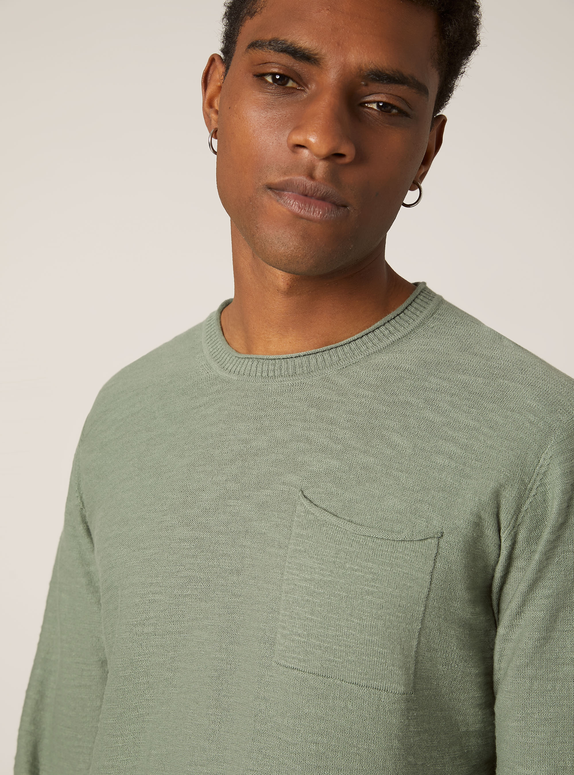 Pull en coton slub l&eacute;ger, KY3 KAKY LIGHT