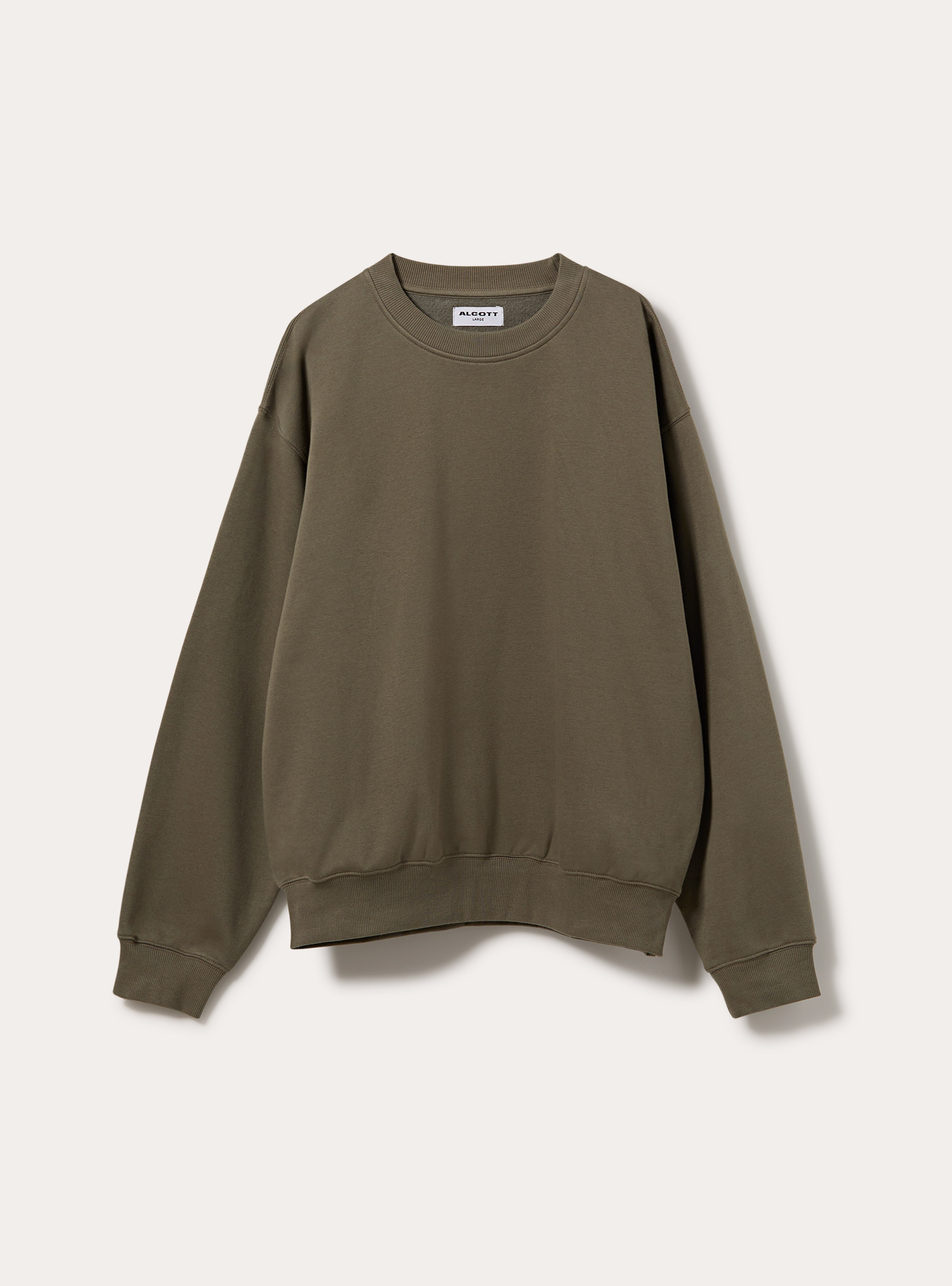 Felpa girocollo basica boxy fit, KY2 KAKY MEDIUM