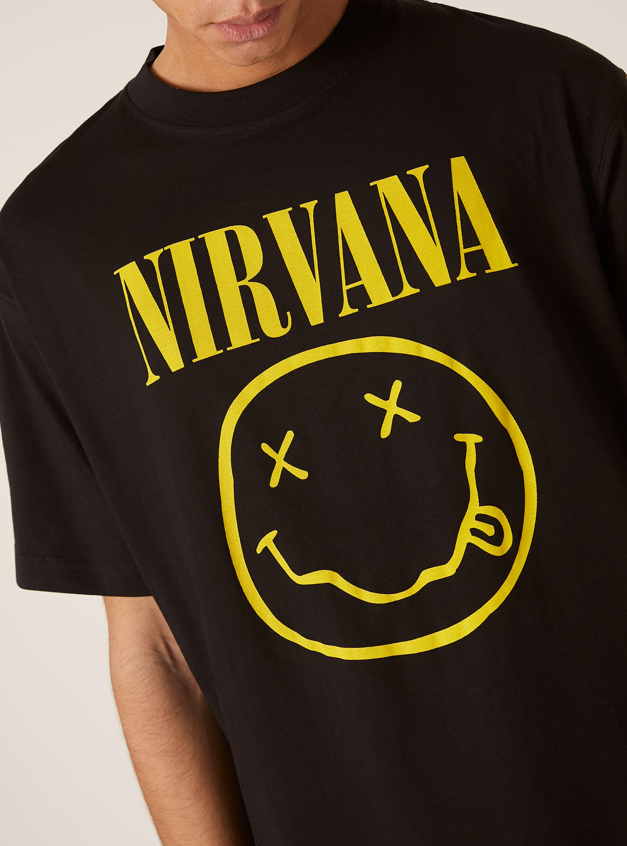Nirvana / Alcott boxy fit T-shirt, BK1 BLACK