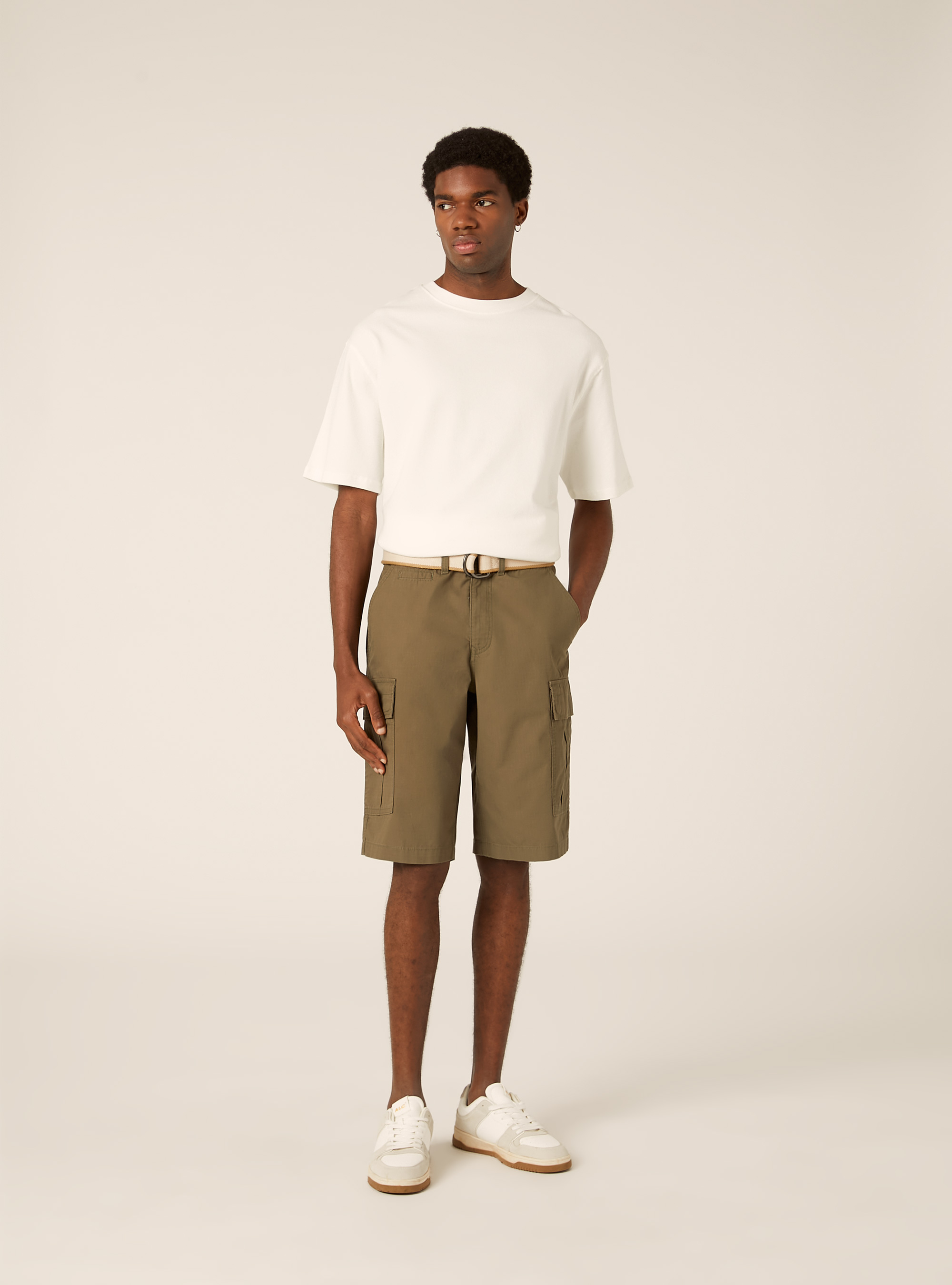 Ripstop cargo shorts, KY2 KAKY MEDIUM
