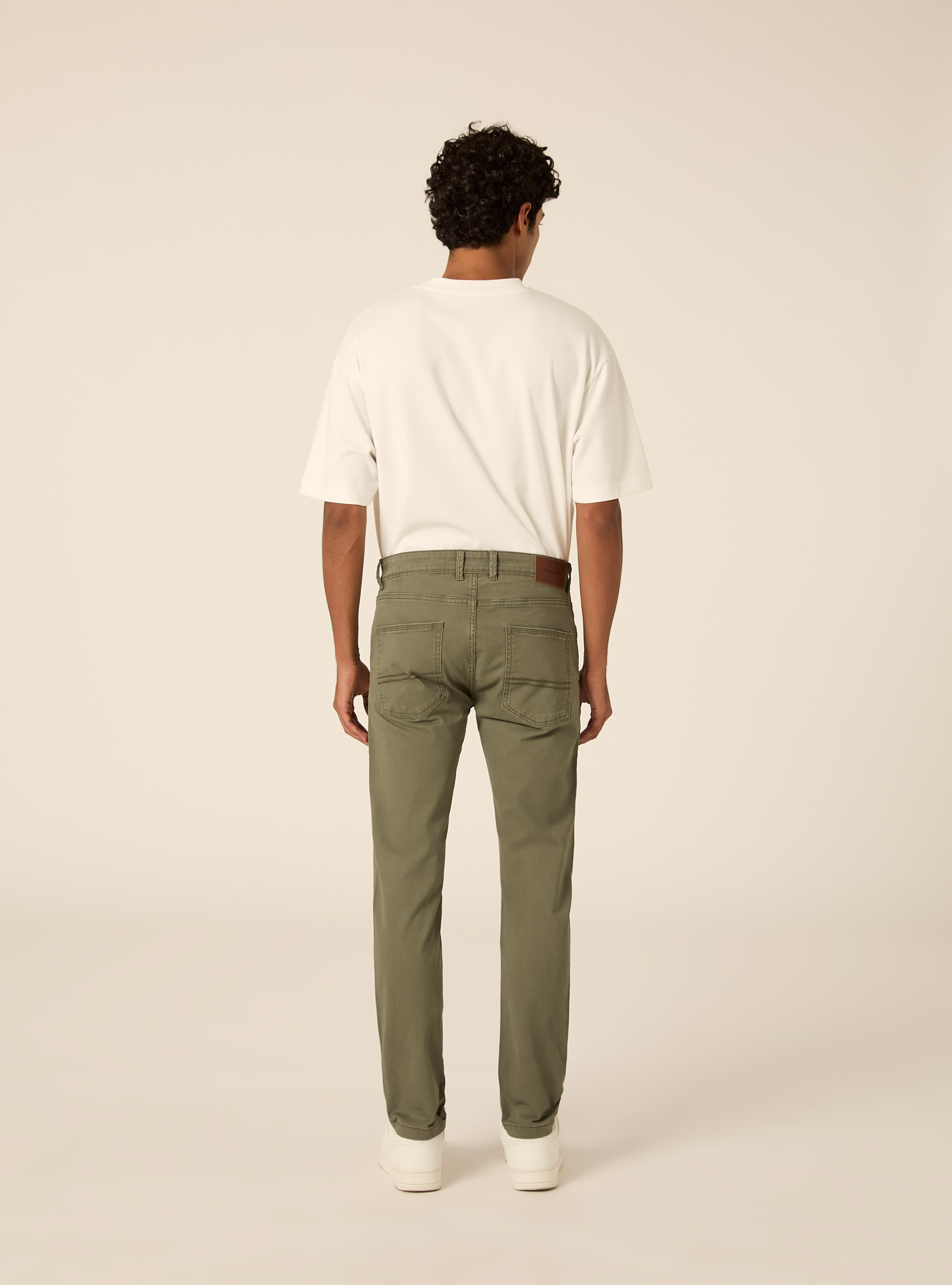 Pantaloni 5 tasche in twill, KY2 KAKY MEDIUM