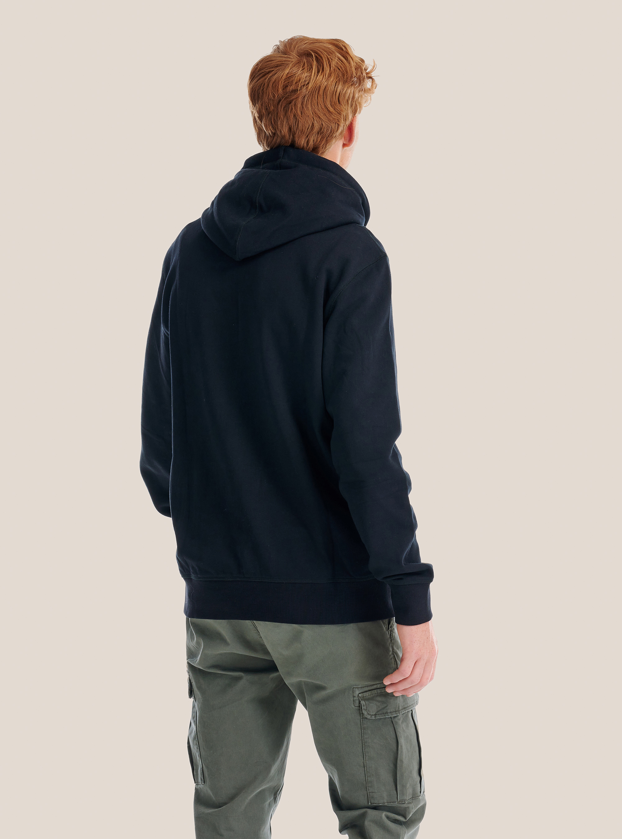 Sweat à capuche basique, C101 BLACK