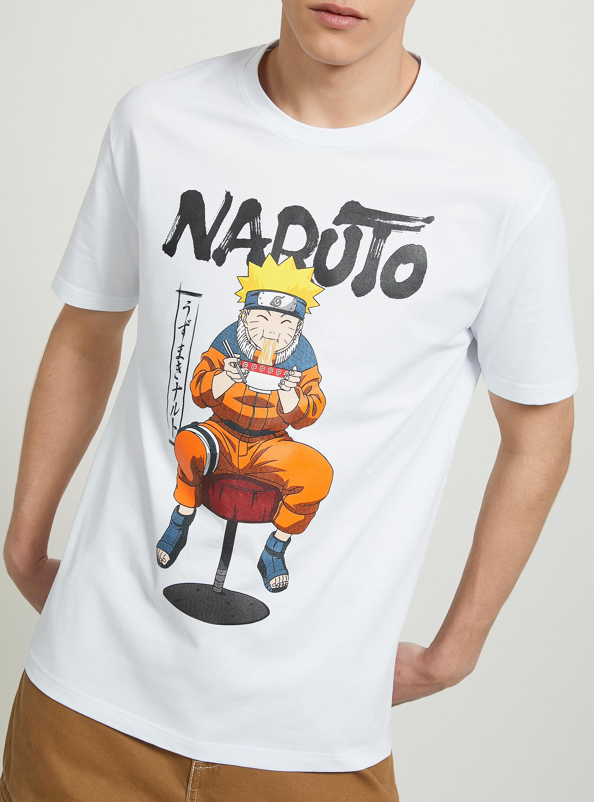 Naruto / Alcott T-shirt, WH2 WHITE