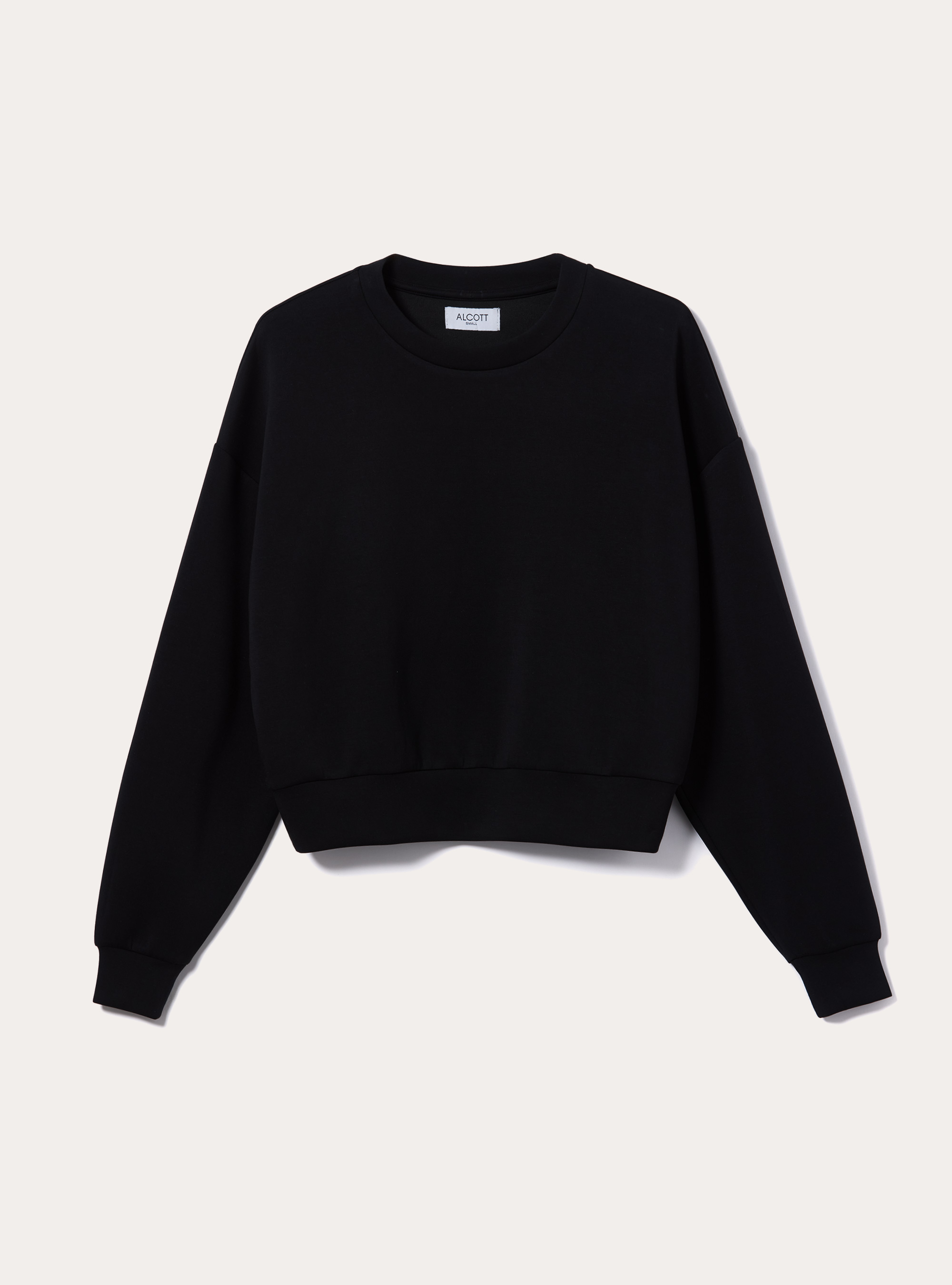 Sweat court en scuba doux, BK1 BLACK