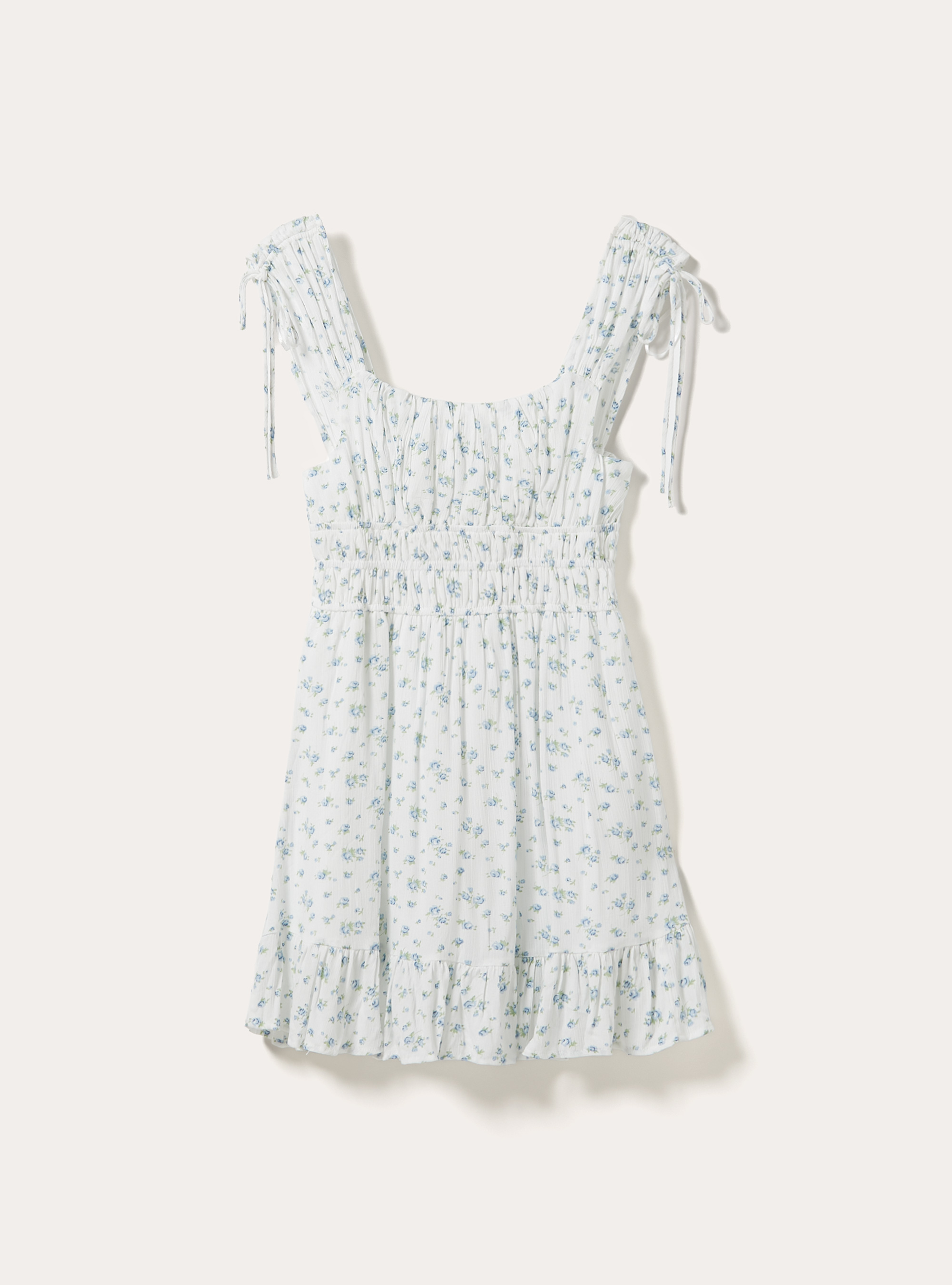 Abito corto in crepe, FLOWERS