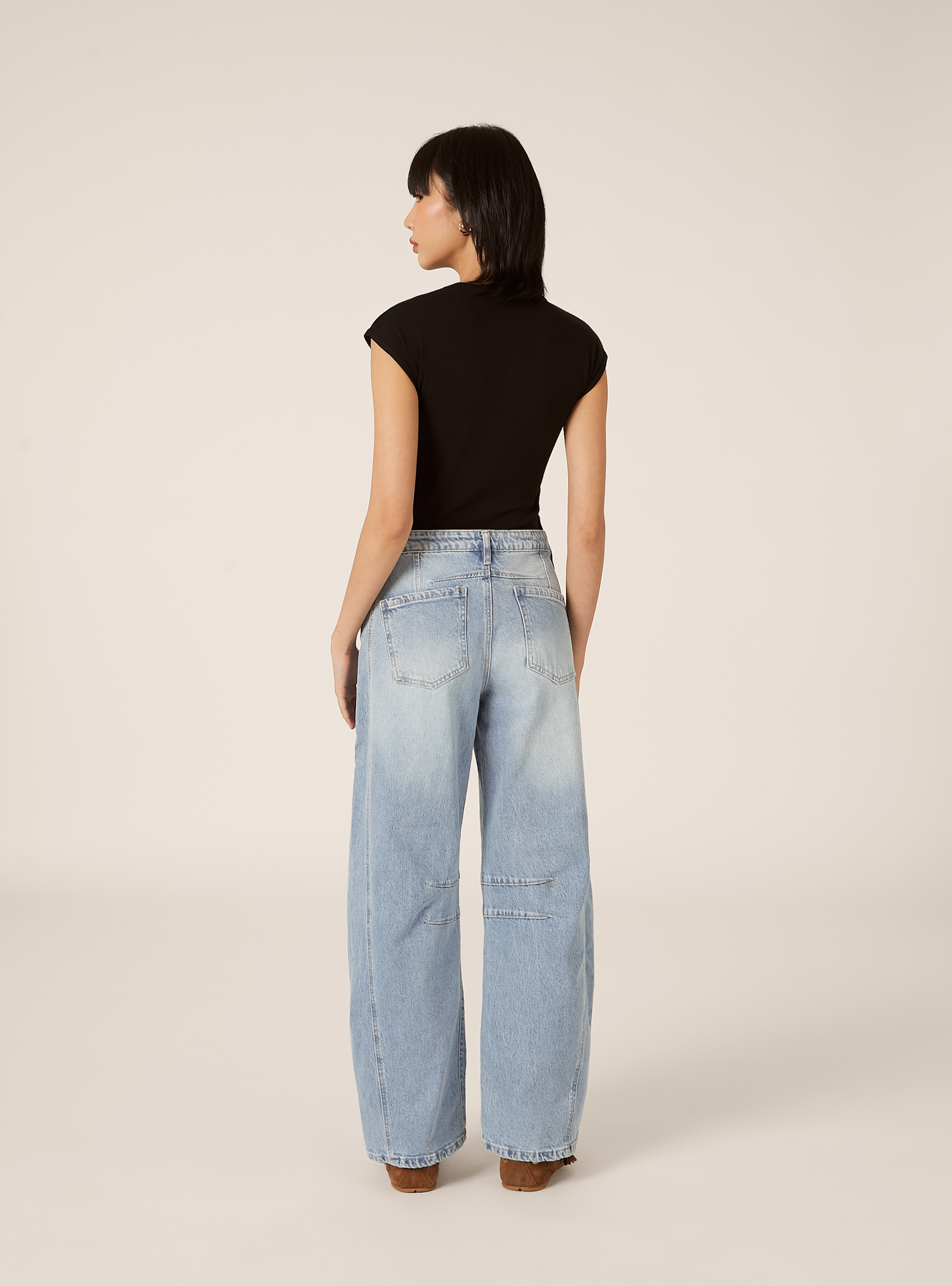 Body aus gerippter Stretch-Baumwolle, BK1 BLACK