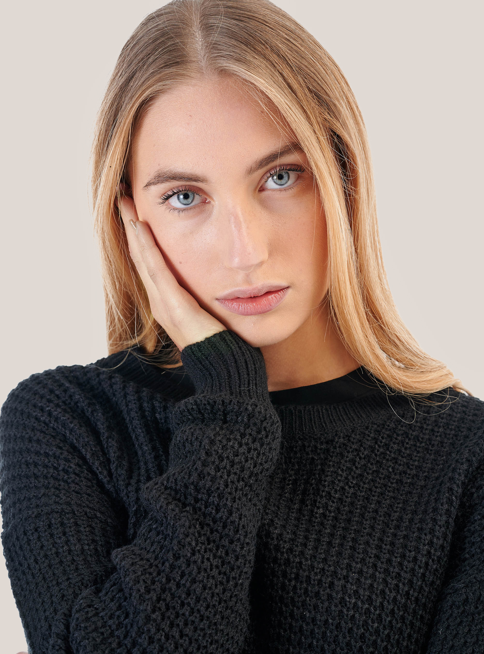 Oversized pullover, C101 BLACK