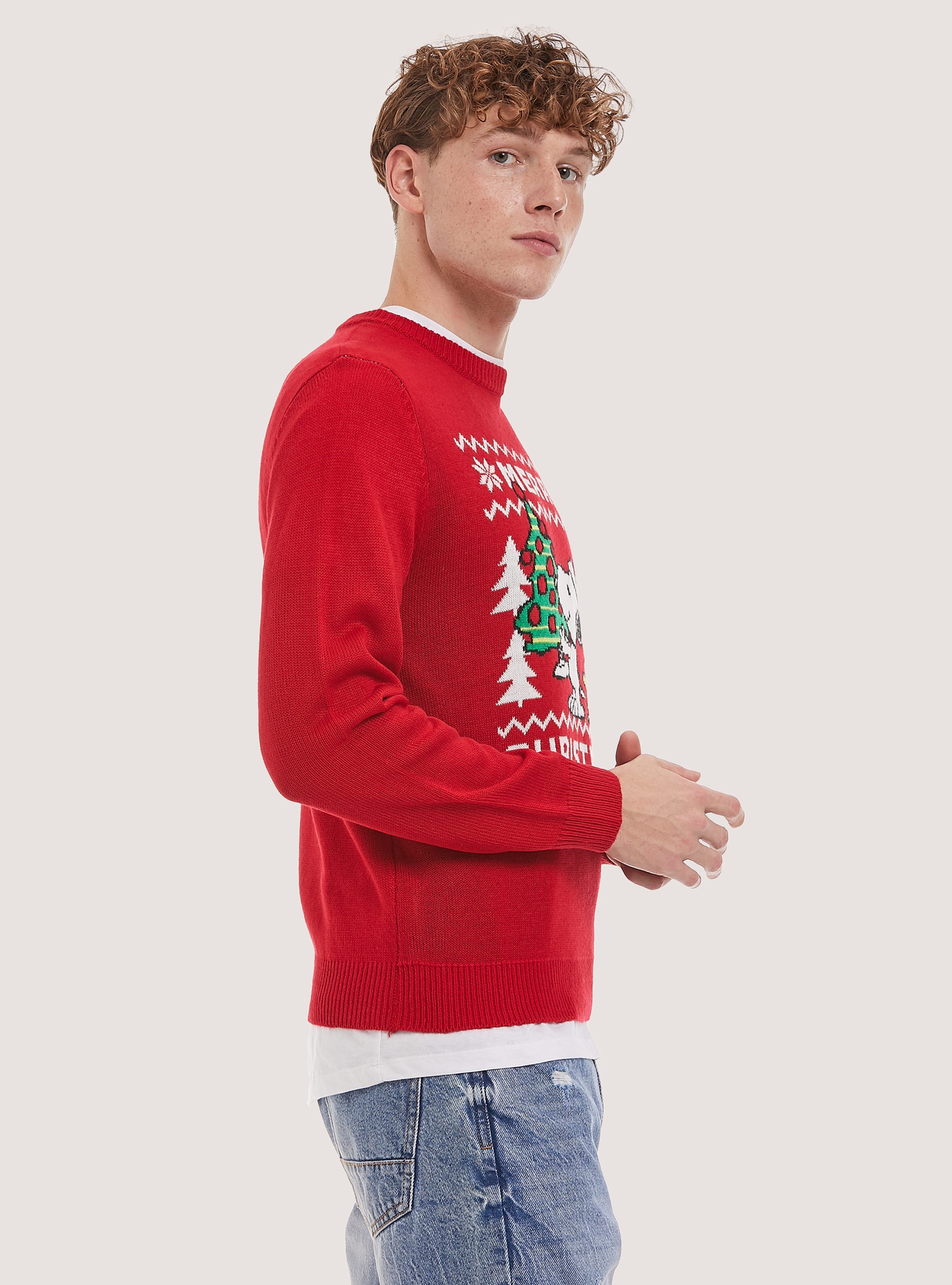 Pullover Peanuts x Christmas Family Collection, RD2 RED MEDIUM