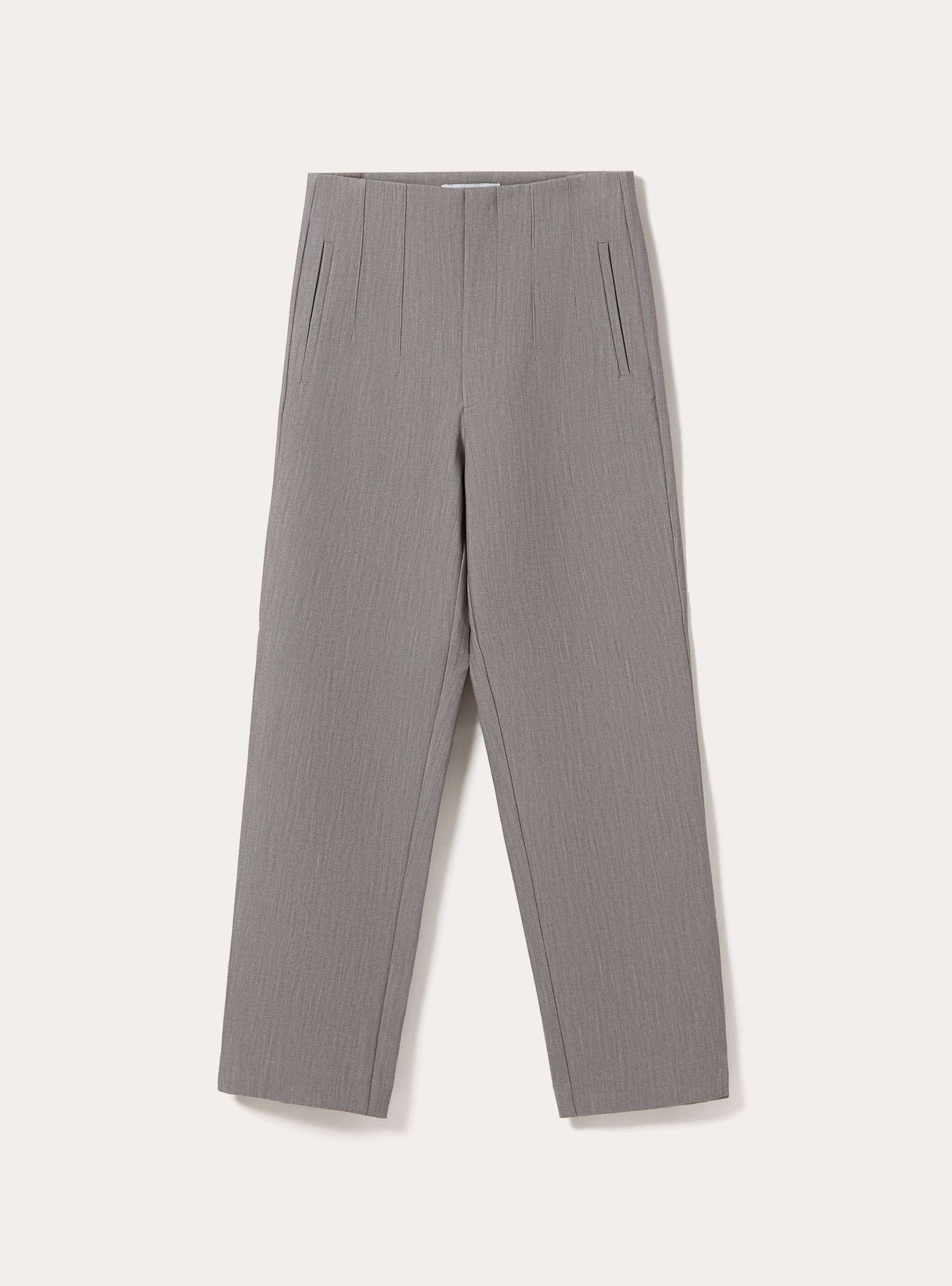 Pantaloni in tinta unita con pinces, GY3 GREY LIGHT