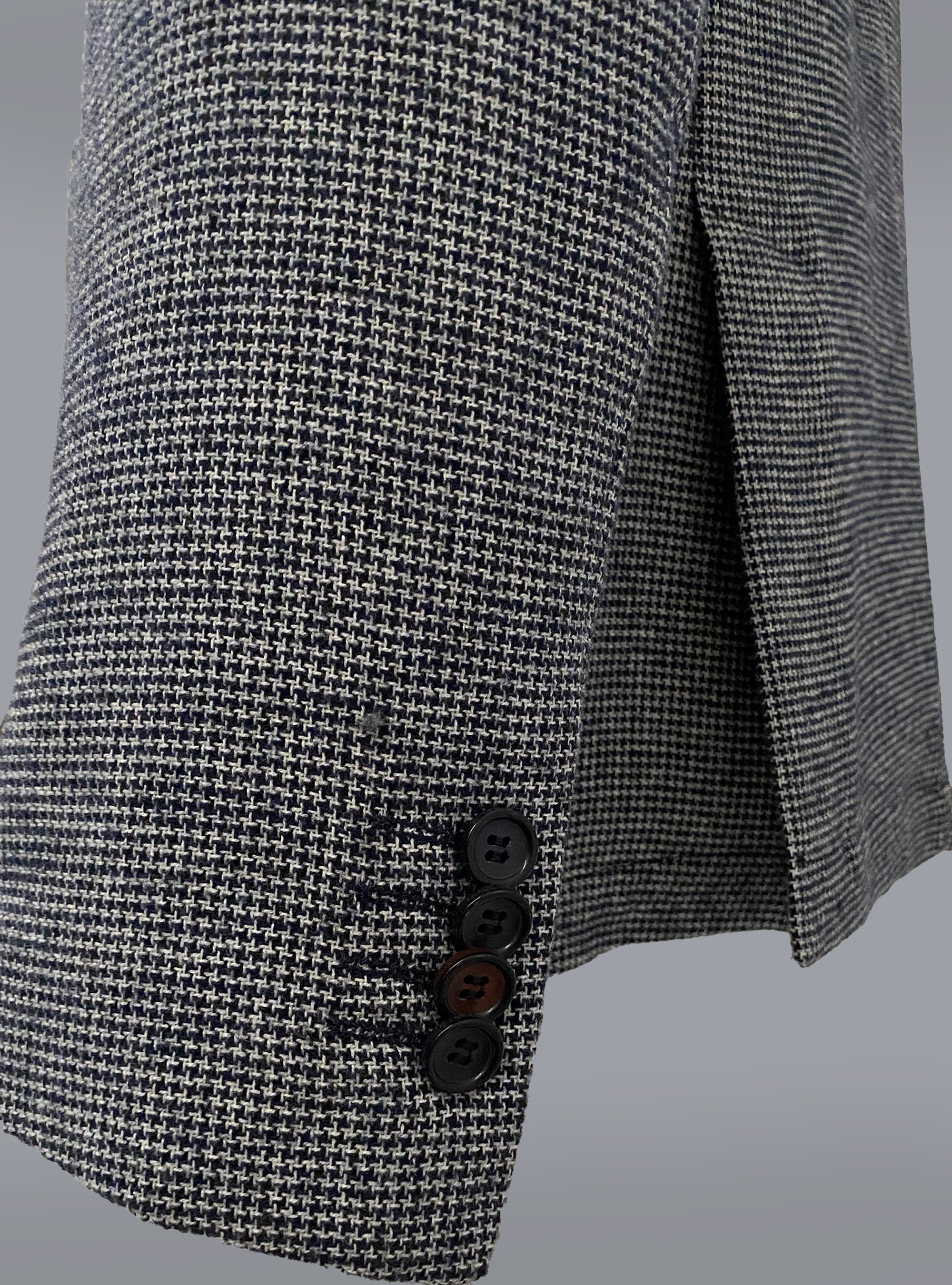 Blazer in misto lana, BLUE NAVY