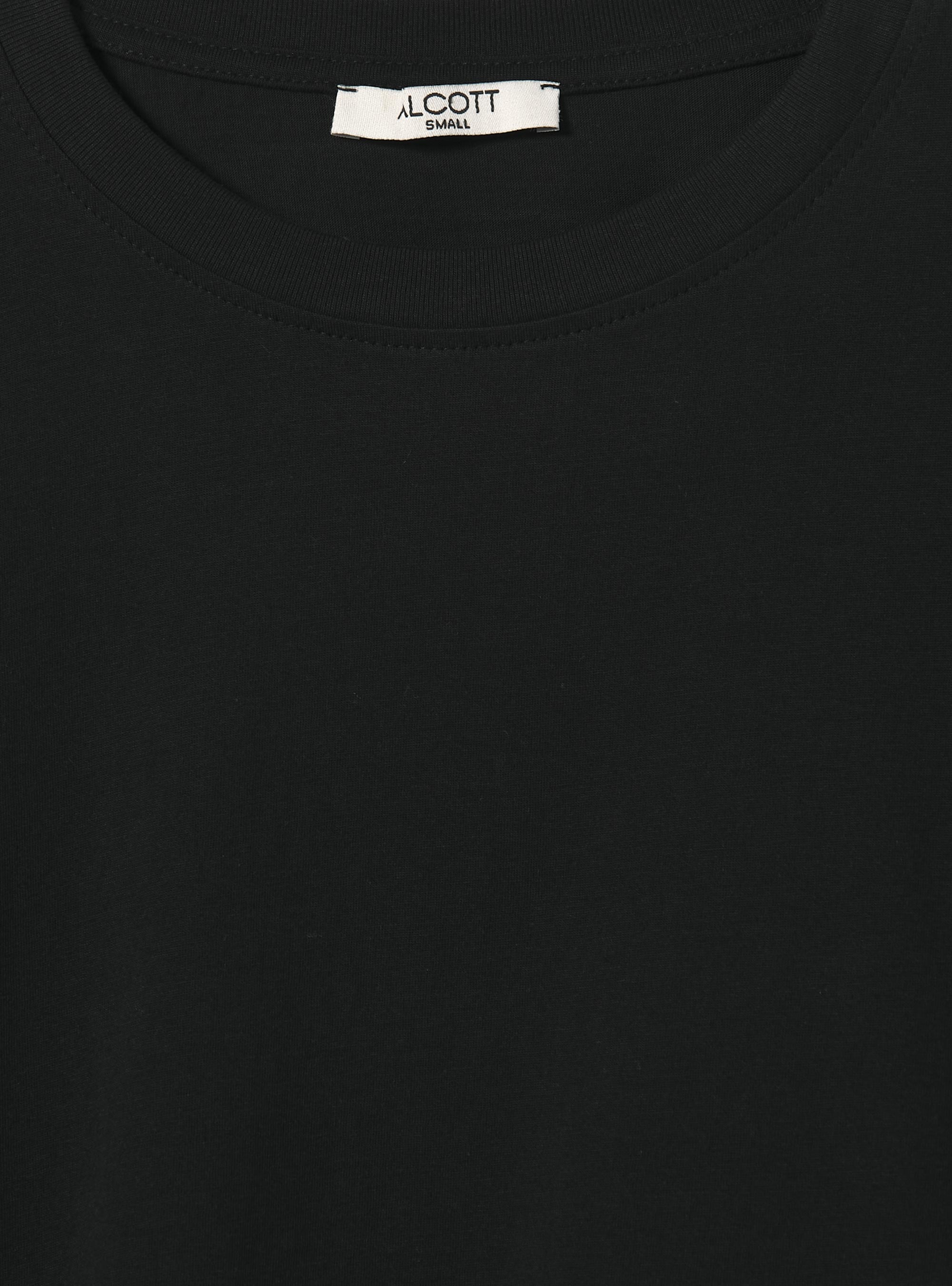 T-shirt en coton court, BK1 BLACK