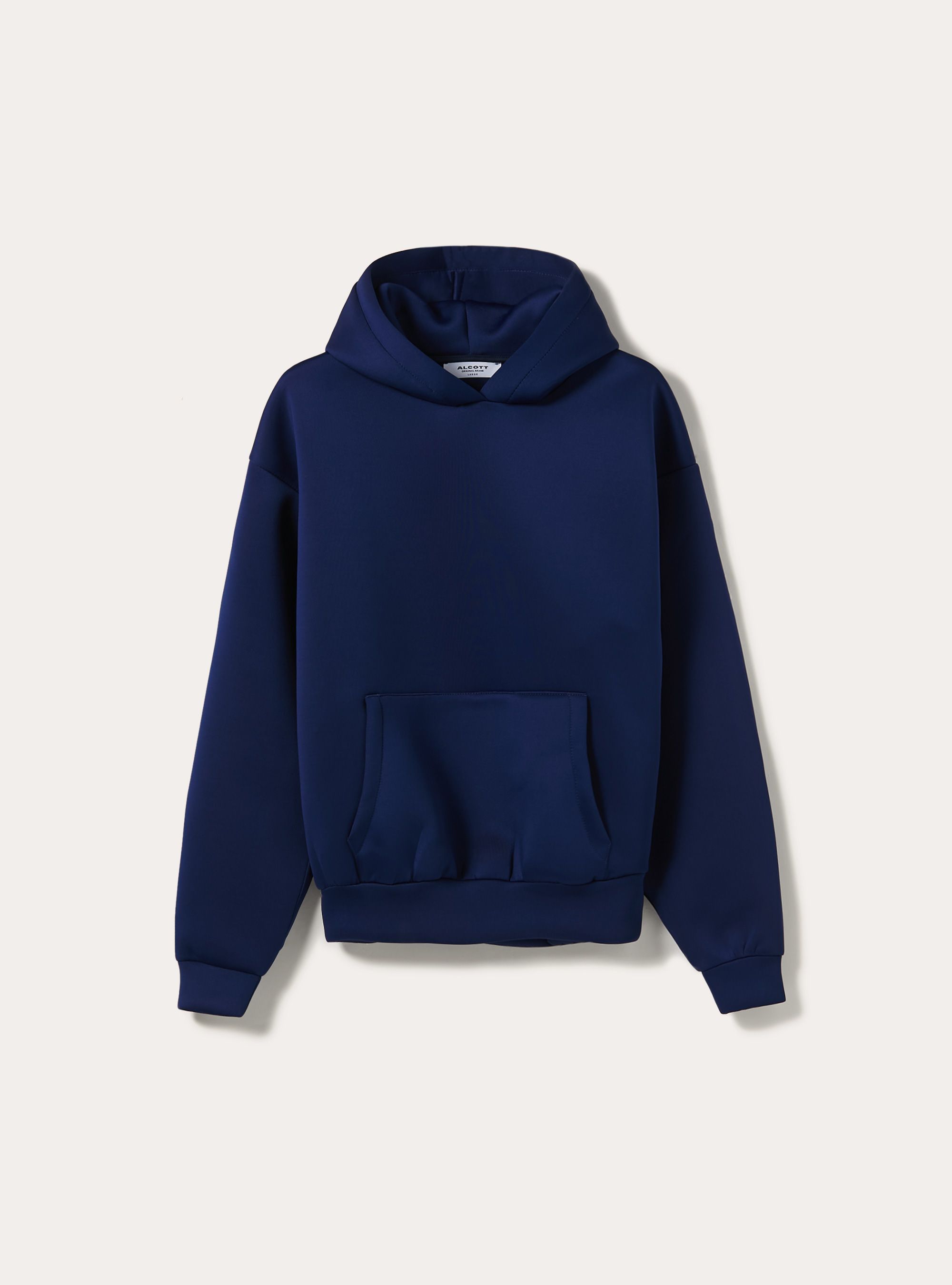 Boxy fit sweatshirt in scuba fabric, BL1 BLUE DARK