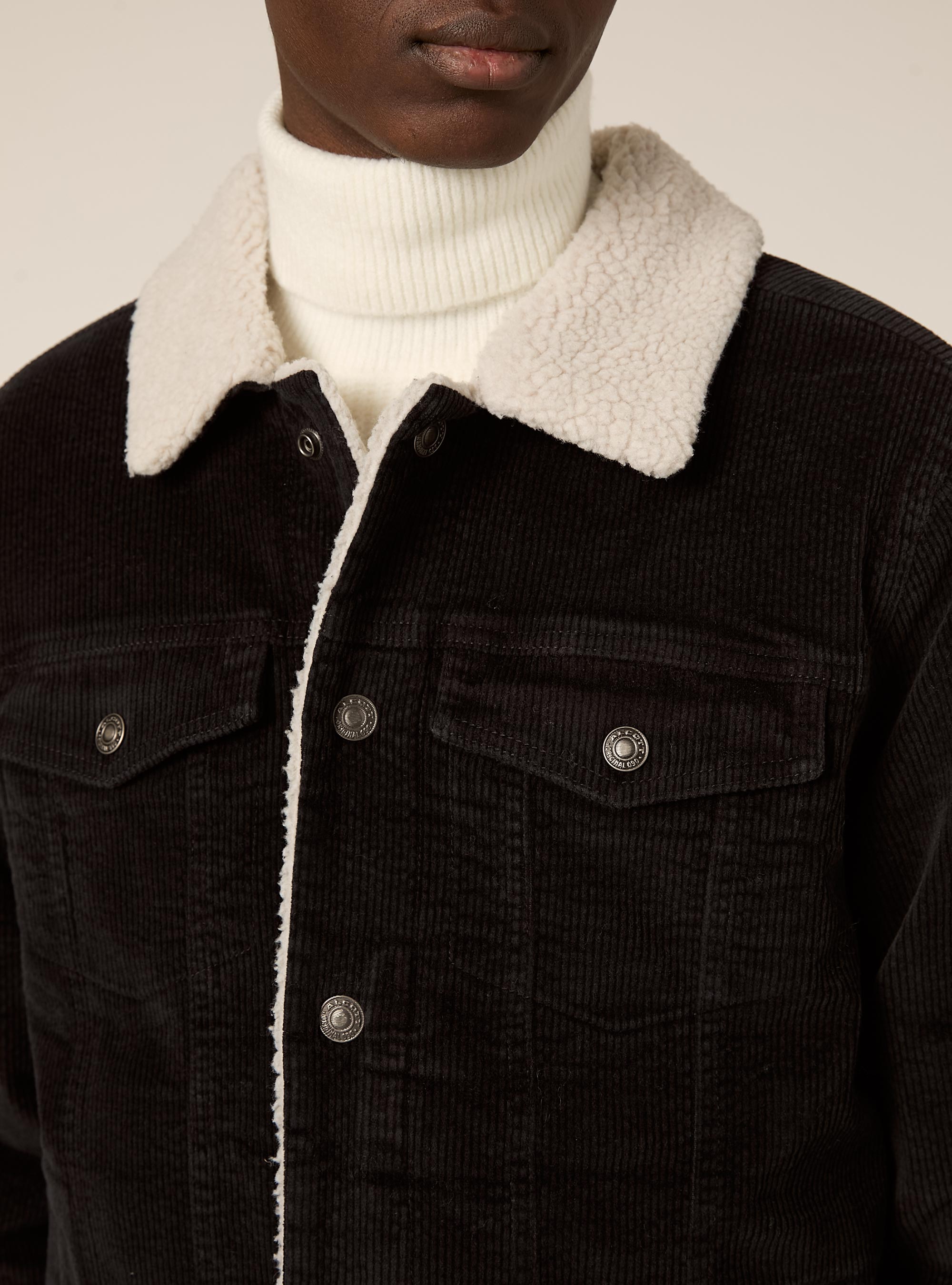 Giubbino in velluto a coste, GY1 GREY DARK