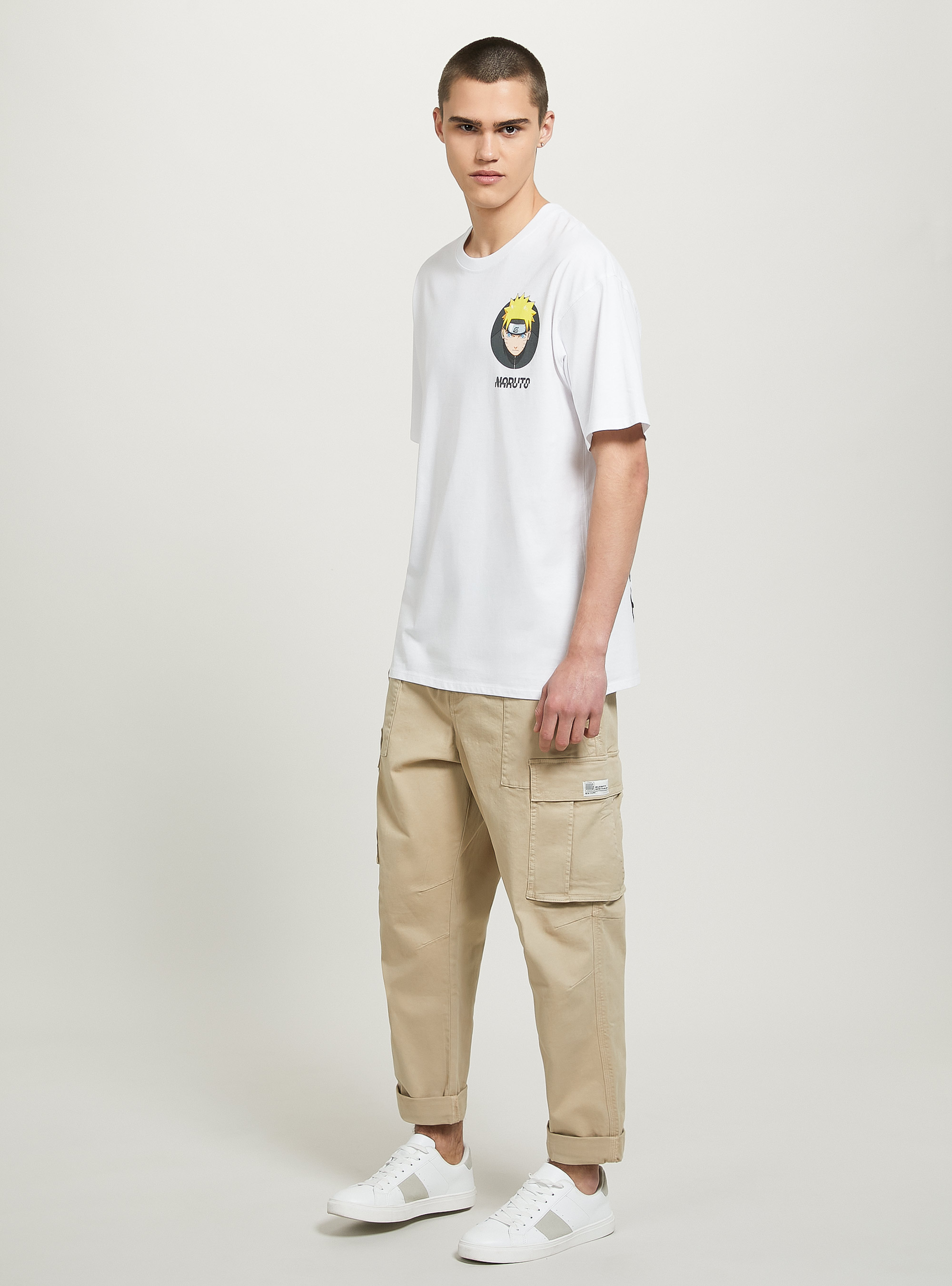 Naruto / Alcott T-shirt, WH3 WHITE