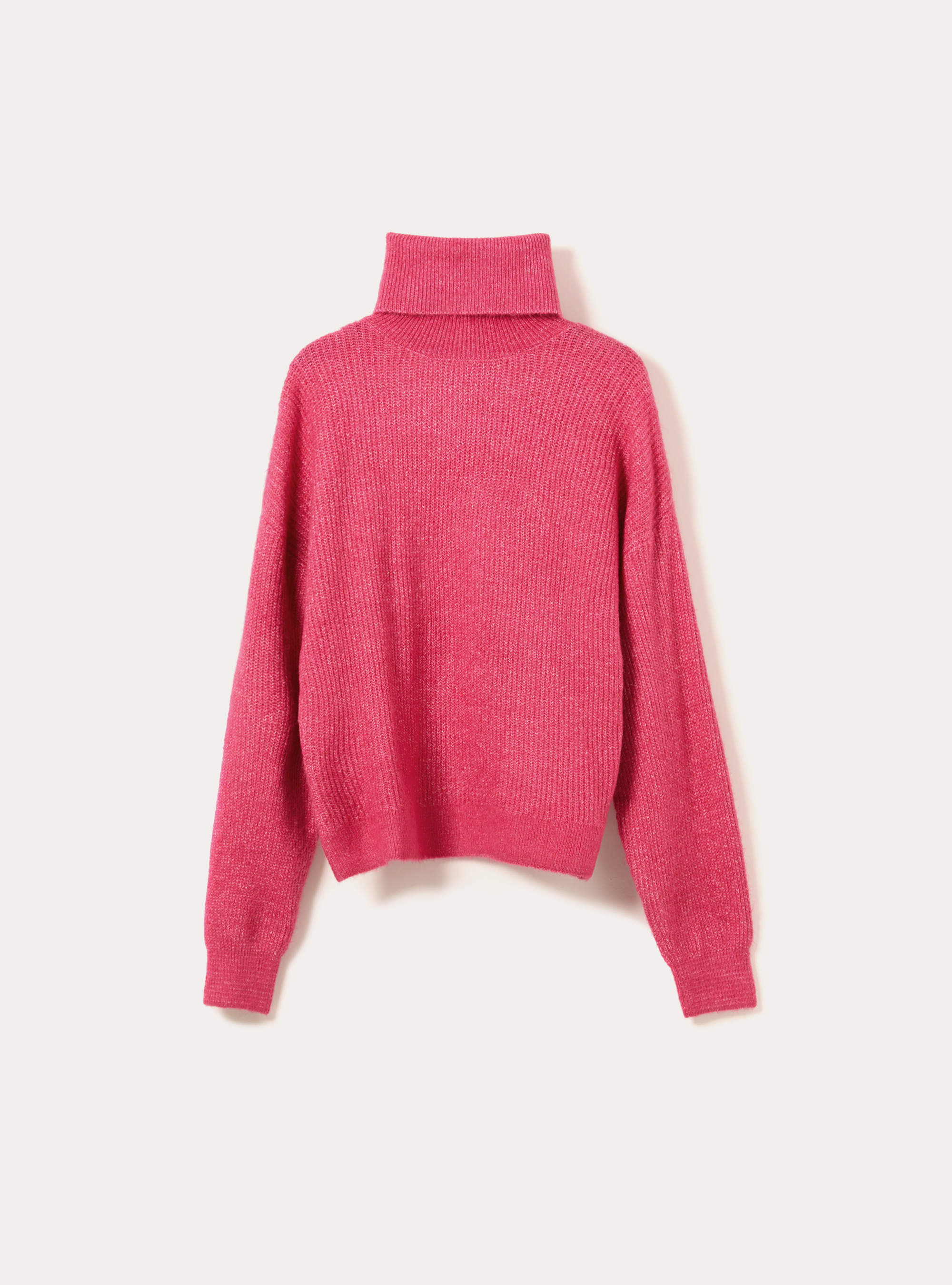 Pullover colloalto costa inglese, FX2 FUXIA MEDIUM