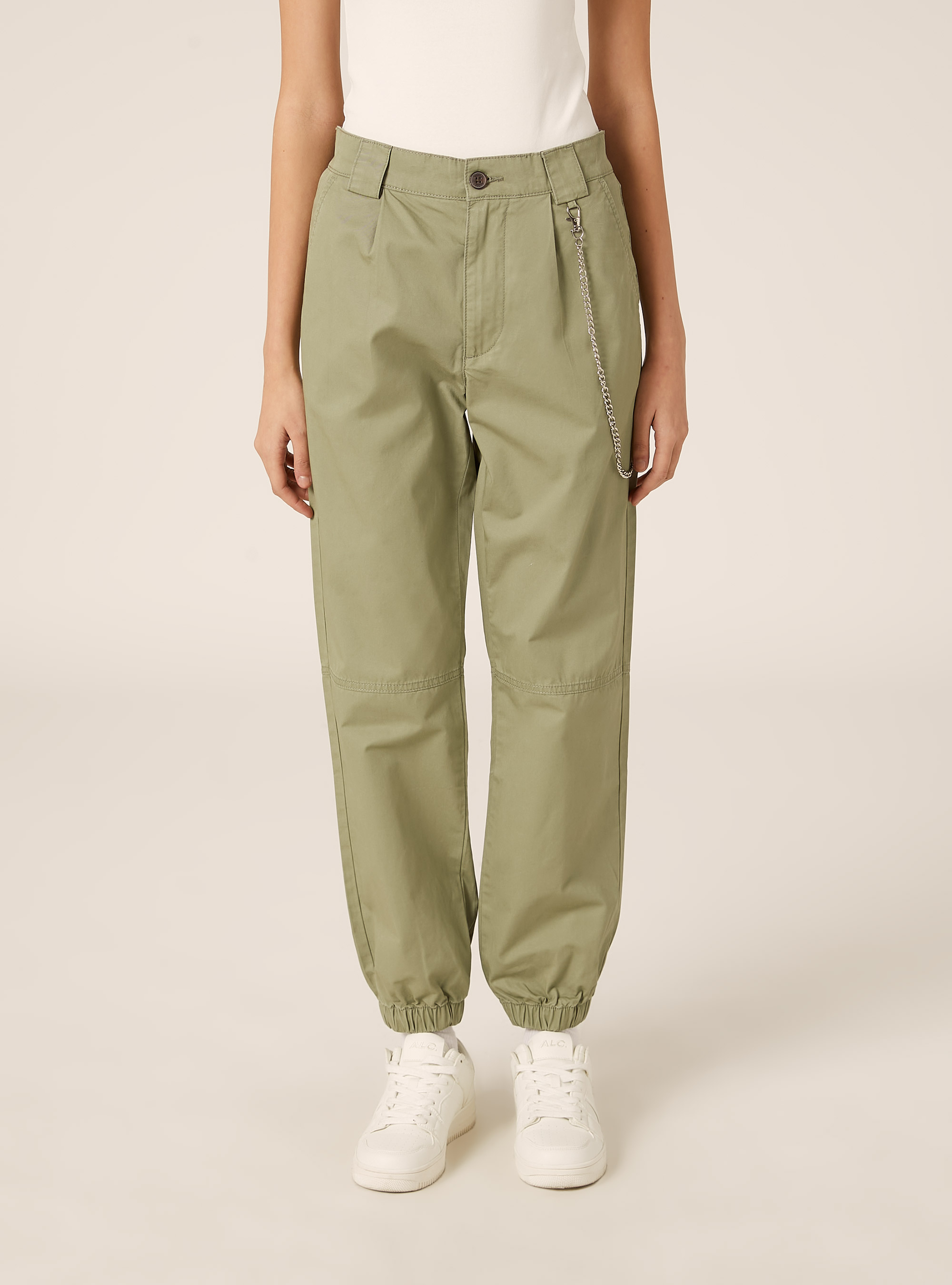 Pantaloni jogger con catena, KY2 KAKY MEDIUM