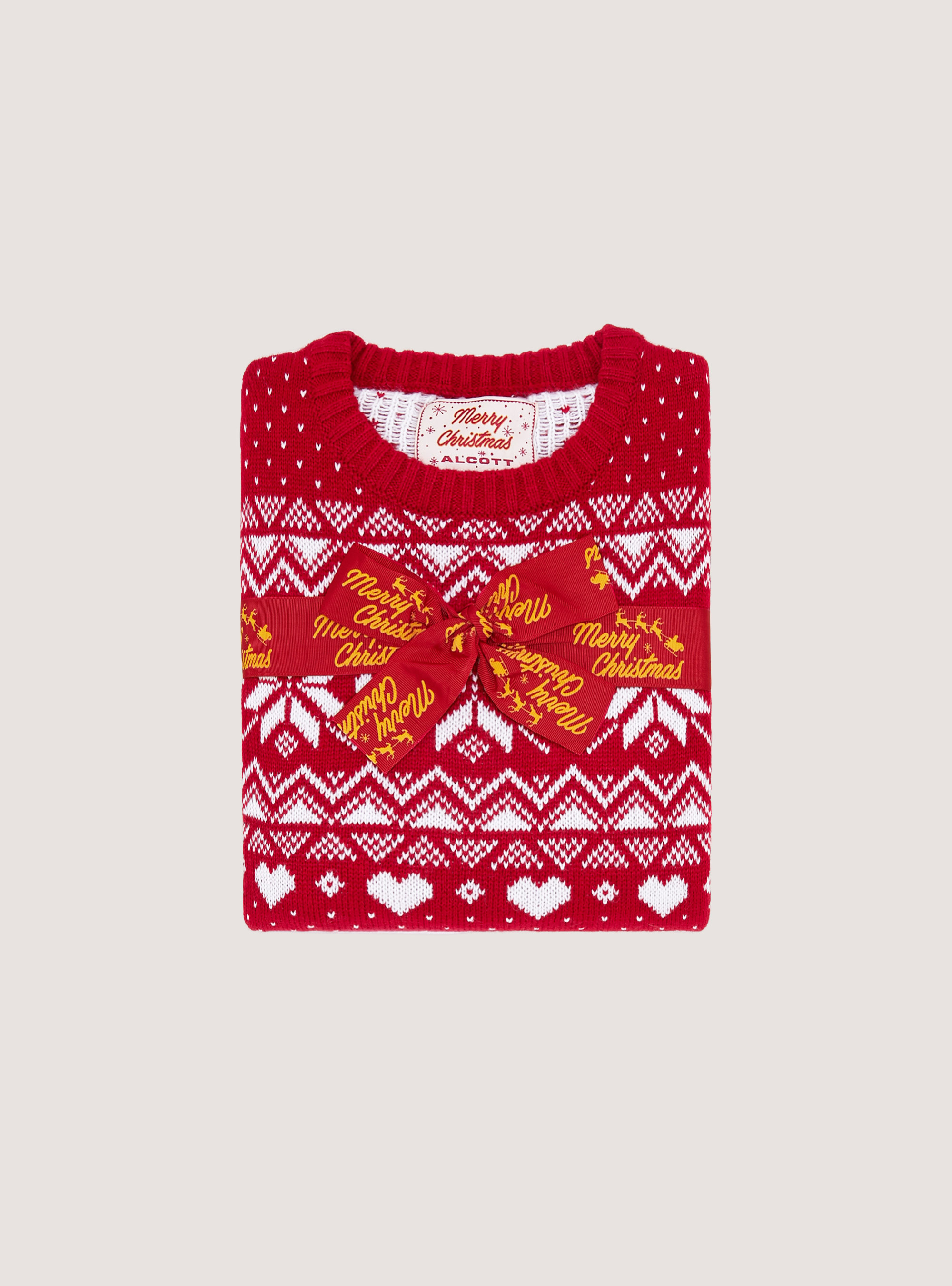 Christmas Family Collection Pullover, RD2 RED MEDIUM