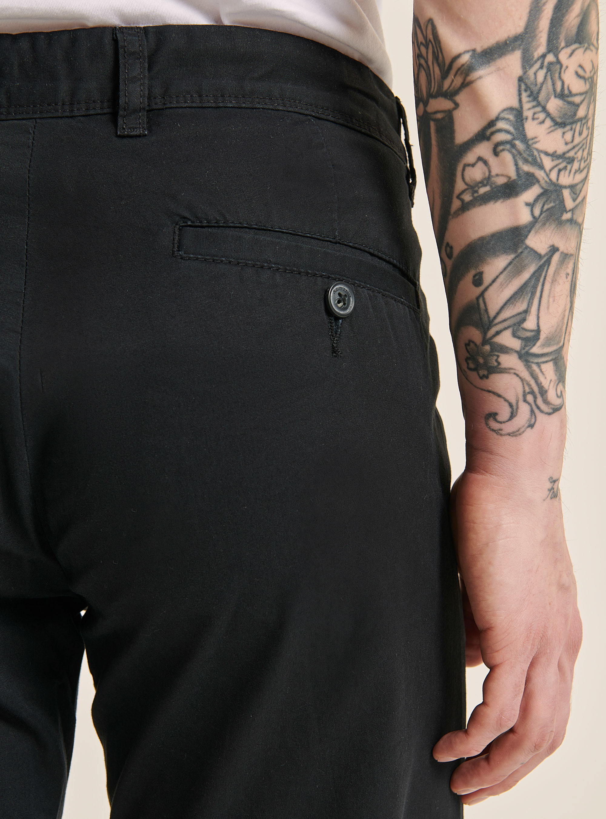 Twill-Chinos, C101 BLACK