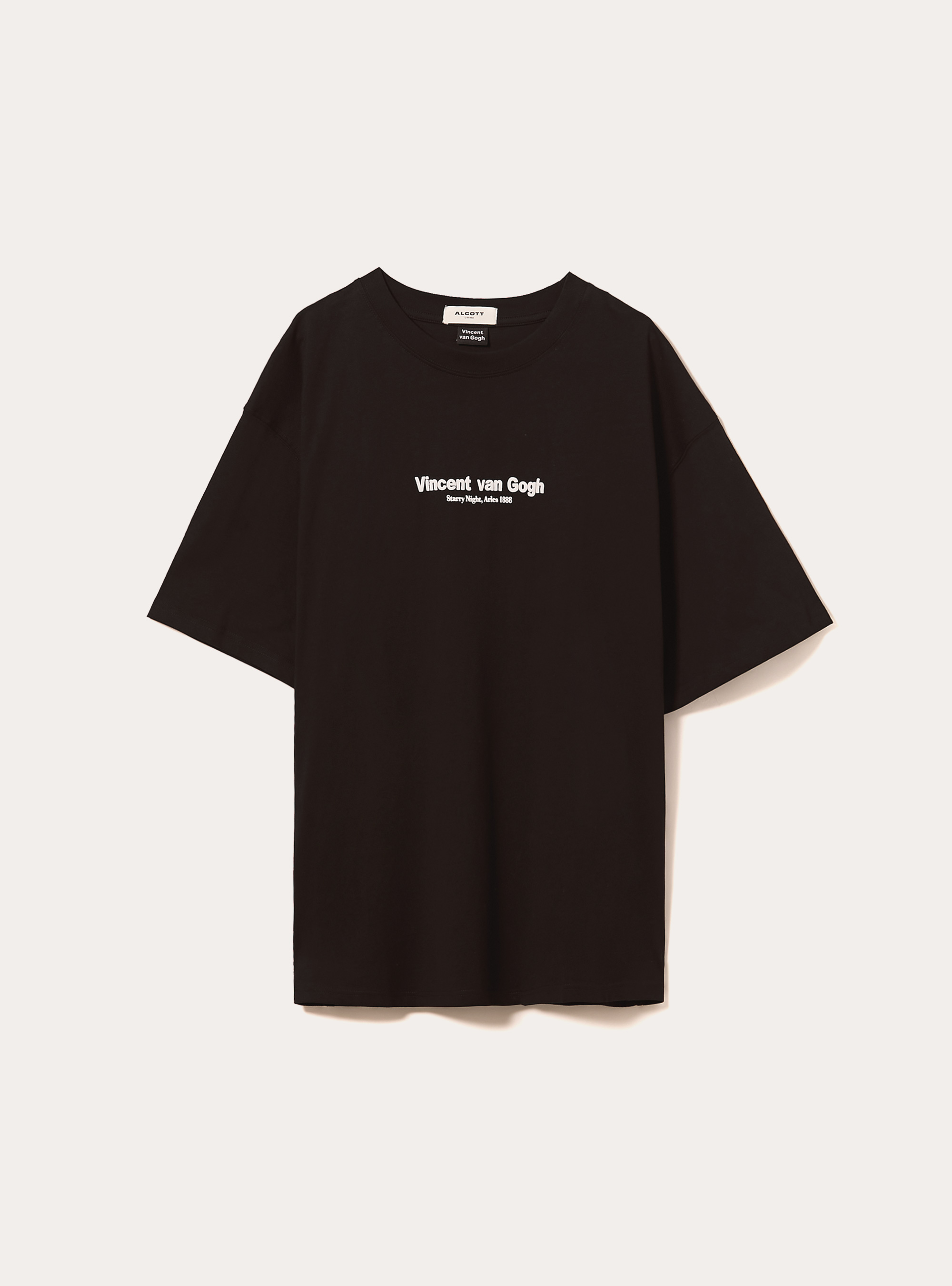 Van Gogh boxy fit T-shirt / Alcott, BK1 BLACK