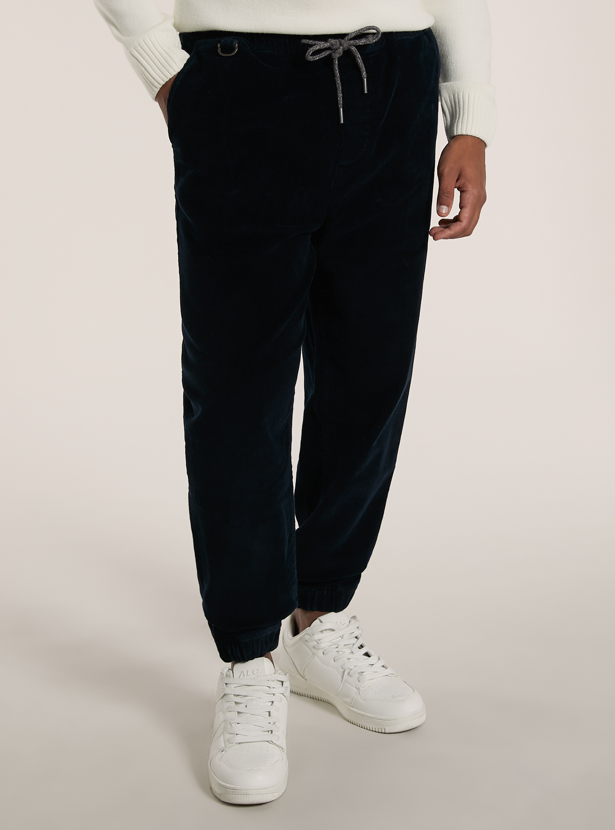 Pantalon de jogging en velours cotelé, NA1 NAVY DARK