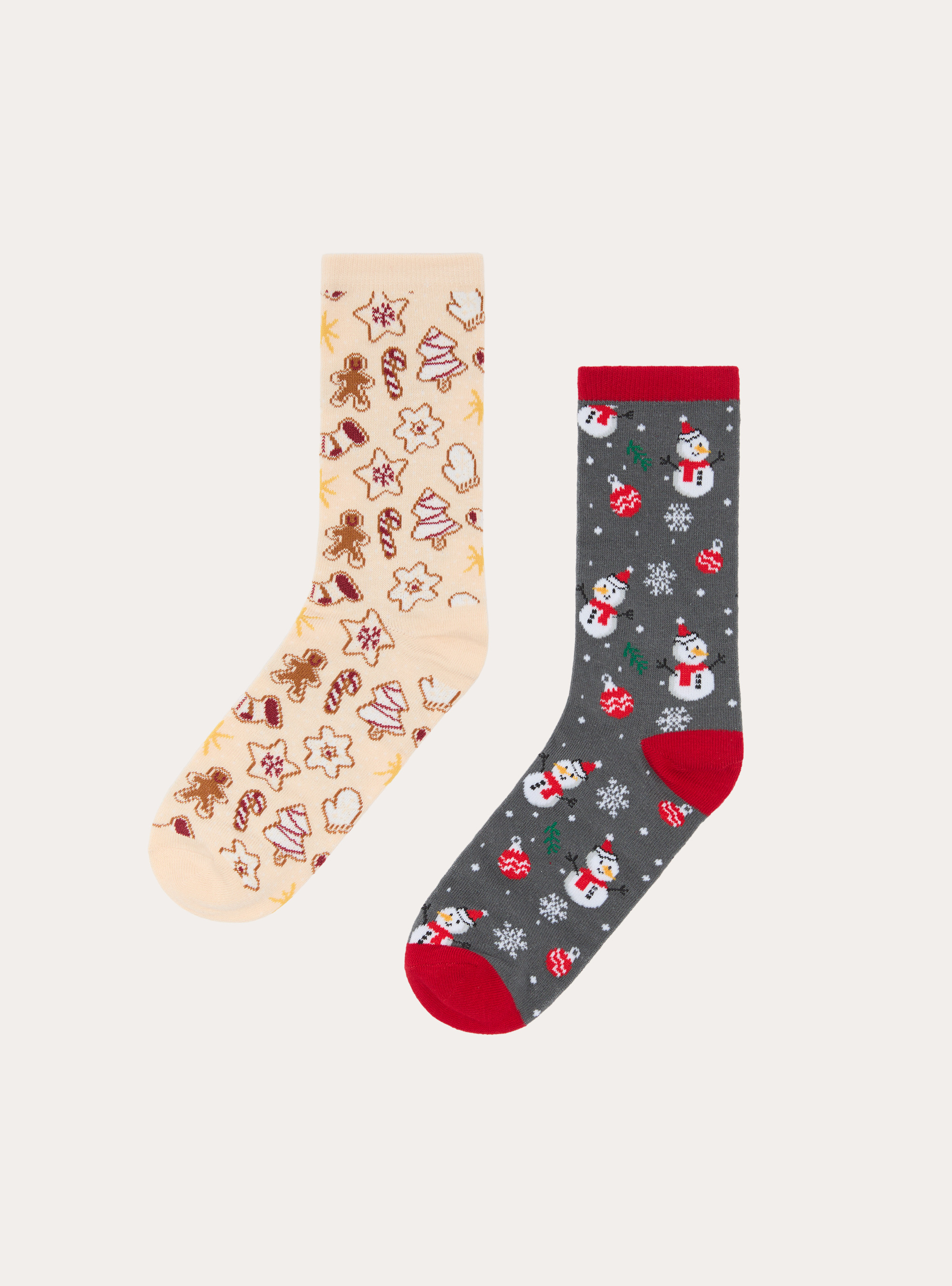 Set da 7 paia di calzini natalizi, XMAS