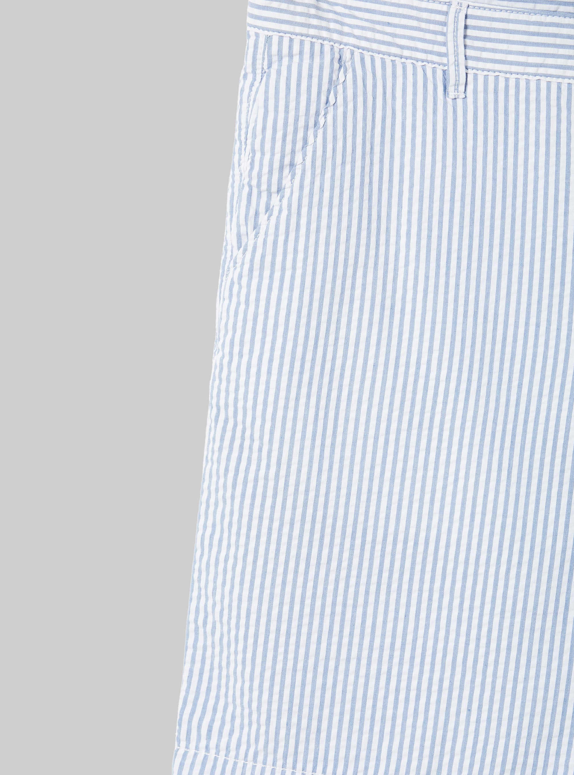 Bermuda a righe in cotone, AZ3 AZURE LIGHT