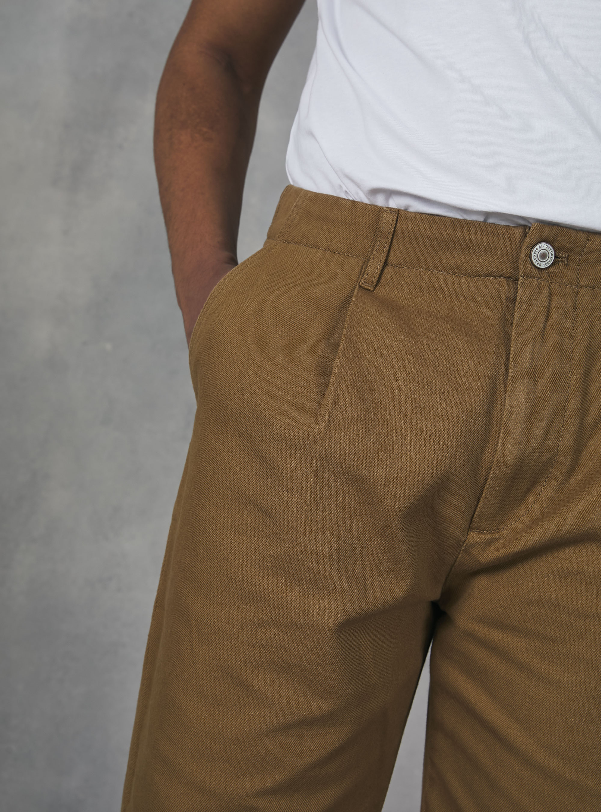 Baloon fit canvas trousers, BG2 BEIGE MEDIUM