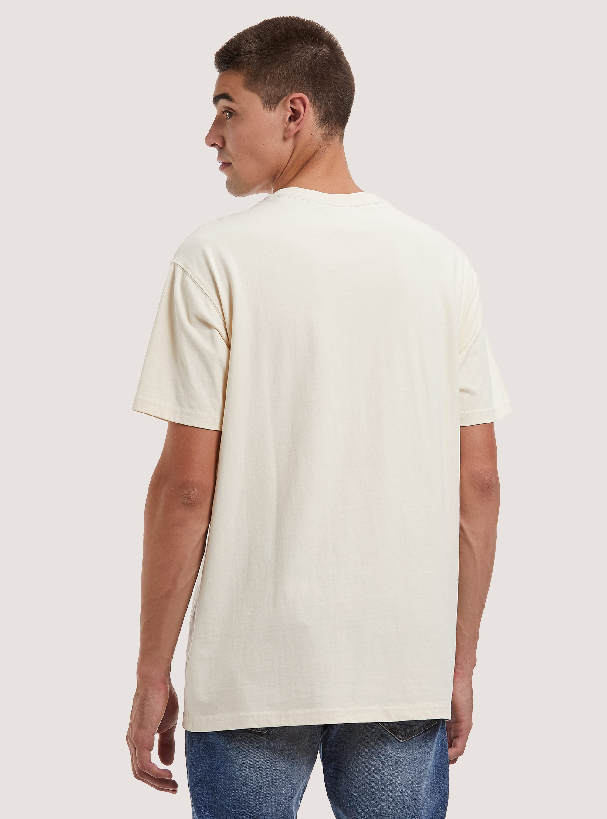 T-shirt with college patch, WH1 OFF WHITE