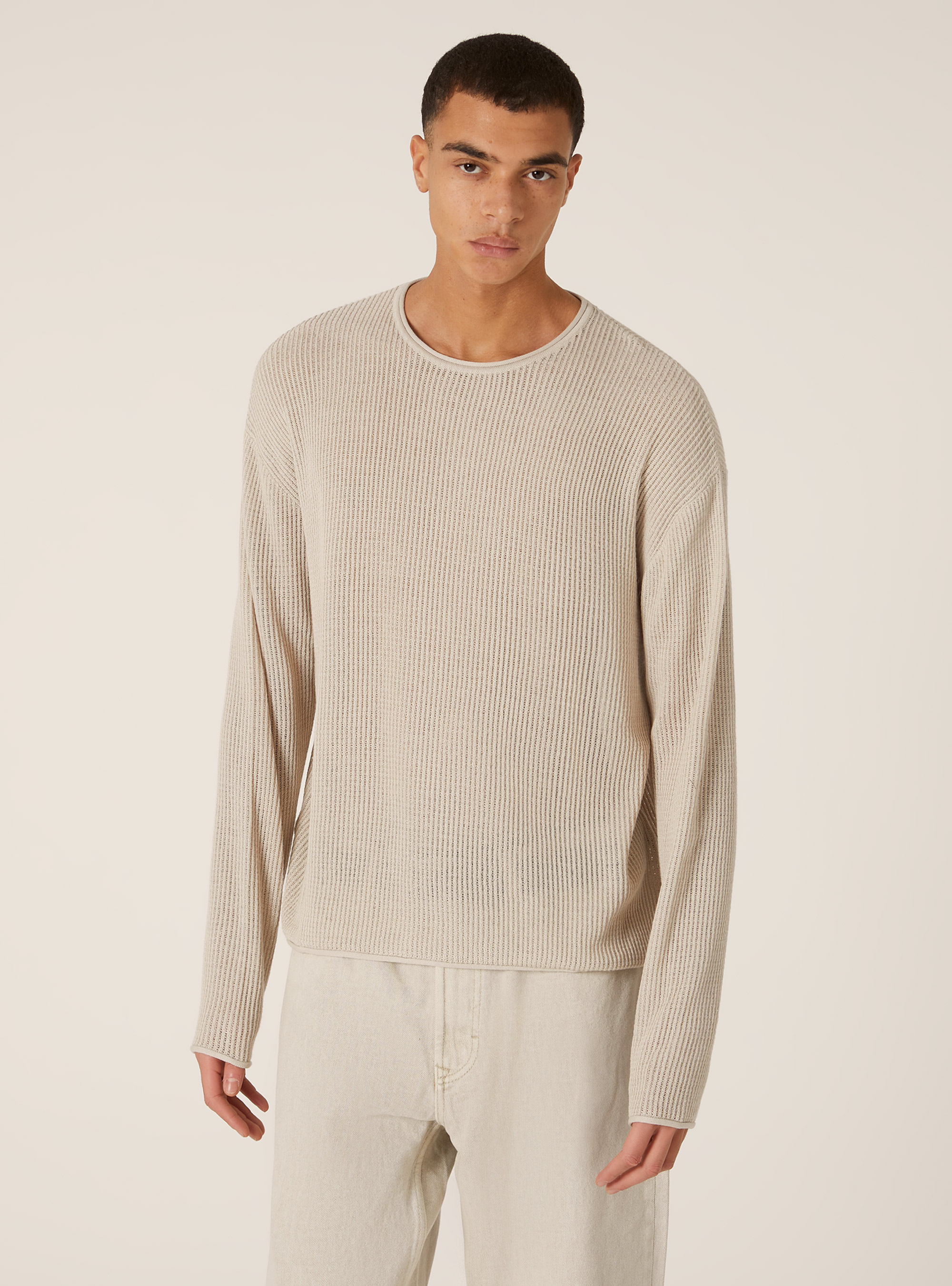 Pull-over perforé, SA3 SAND LIGHT