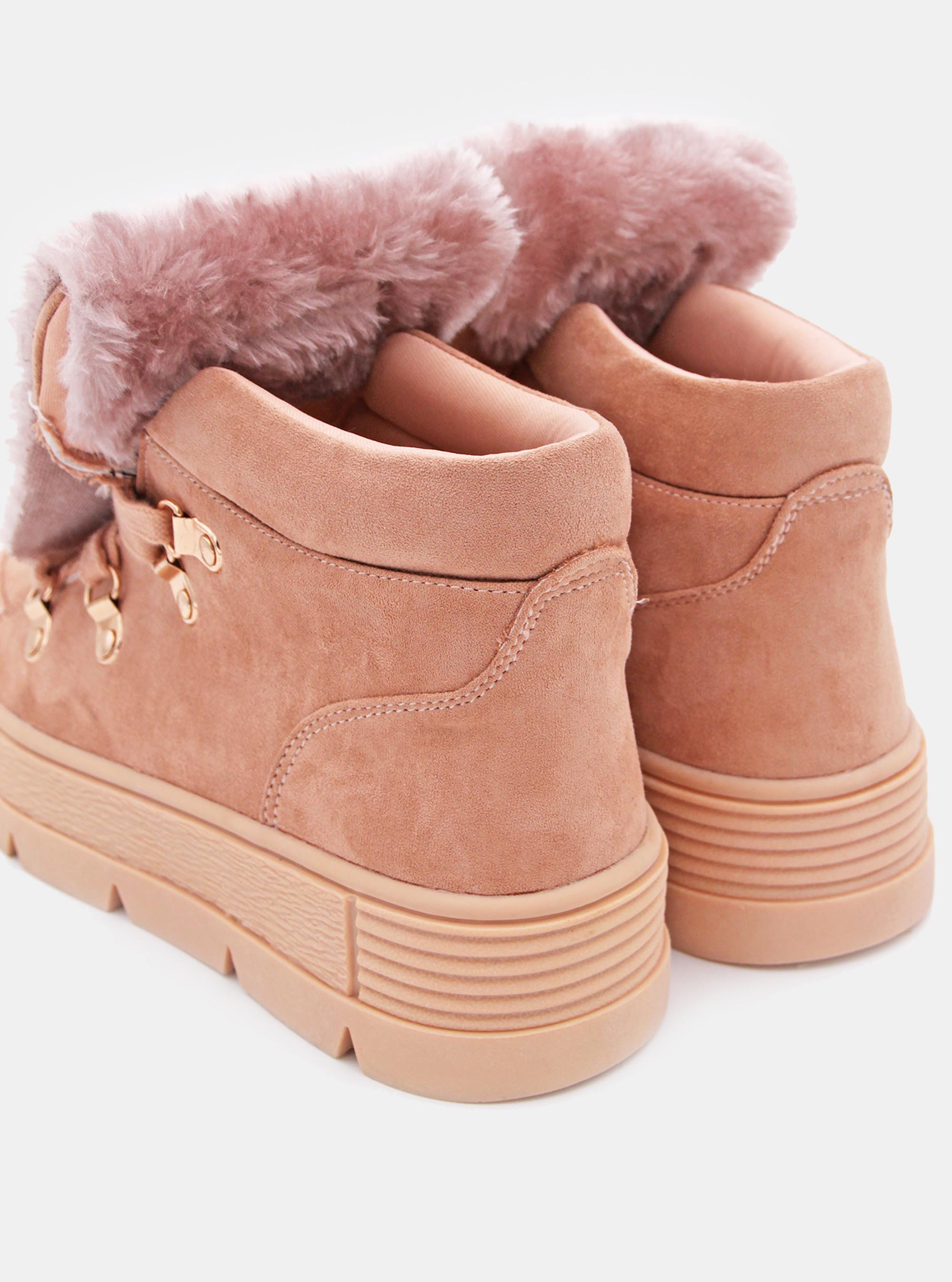 Stivaletto con fur, C051 PINK
