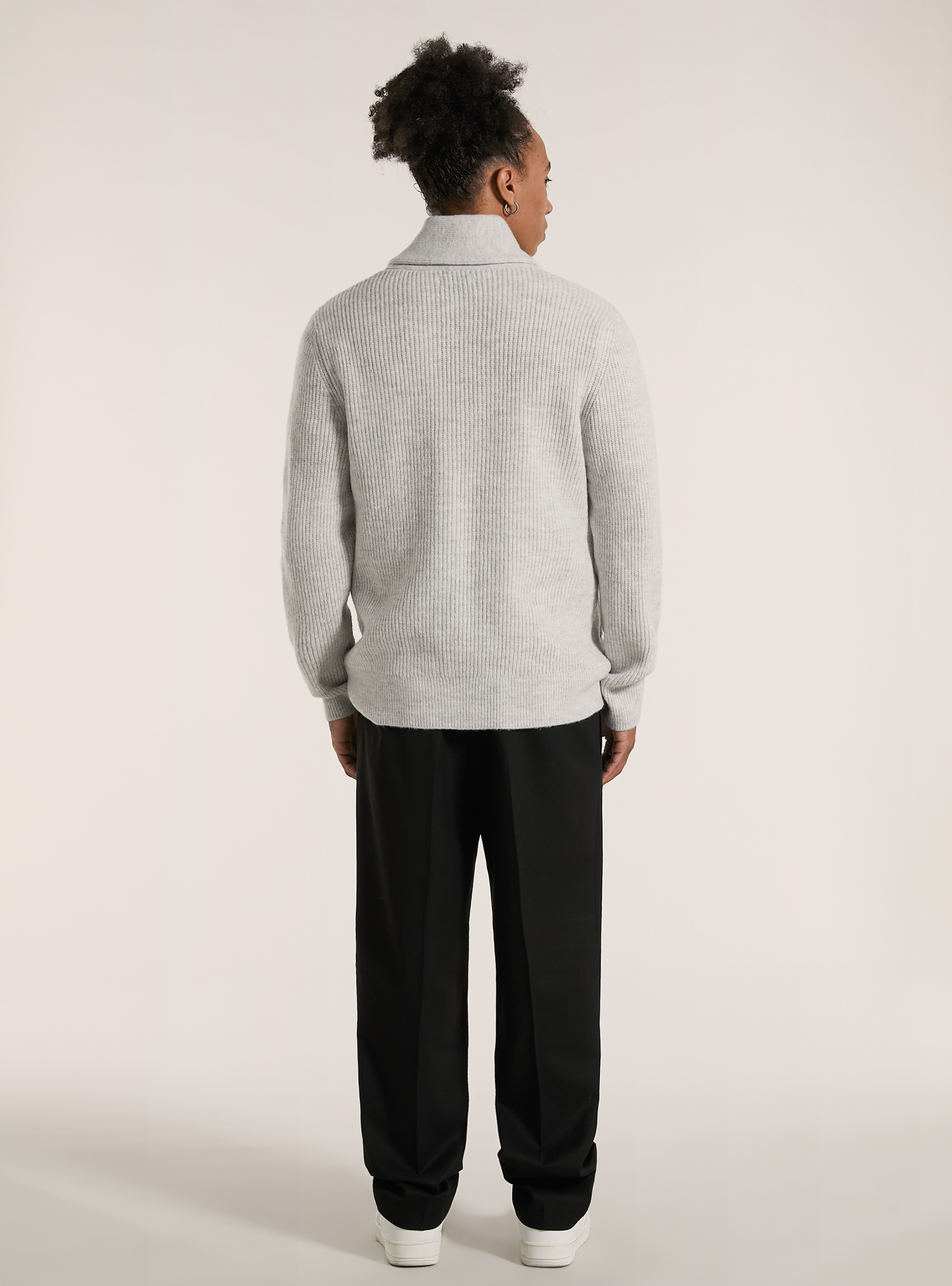 Pullover cardigan sof touch, MGY2 GREY MEL MEDIUM