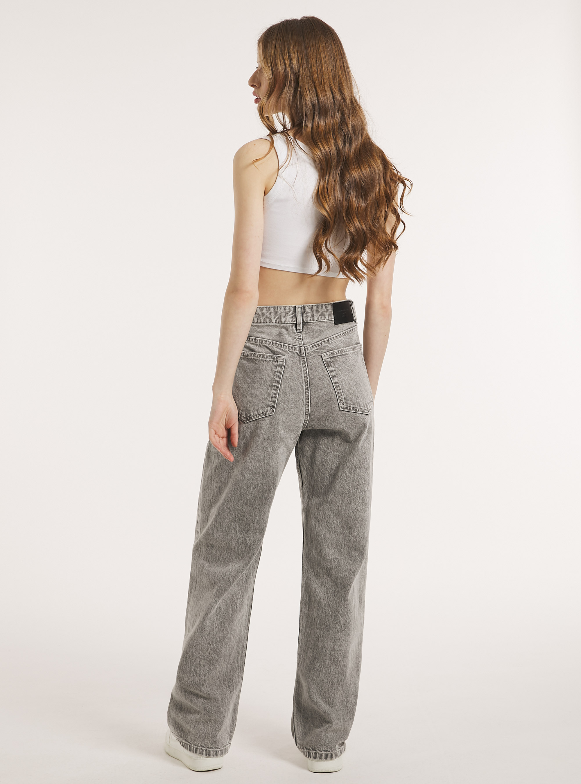 Loose straight fit jeans, D00G GREY