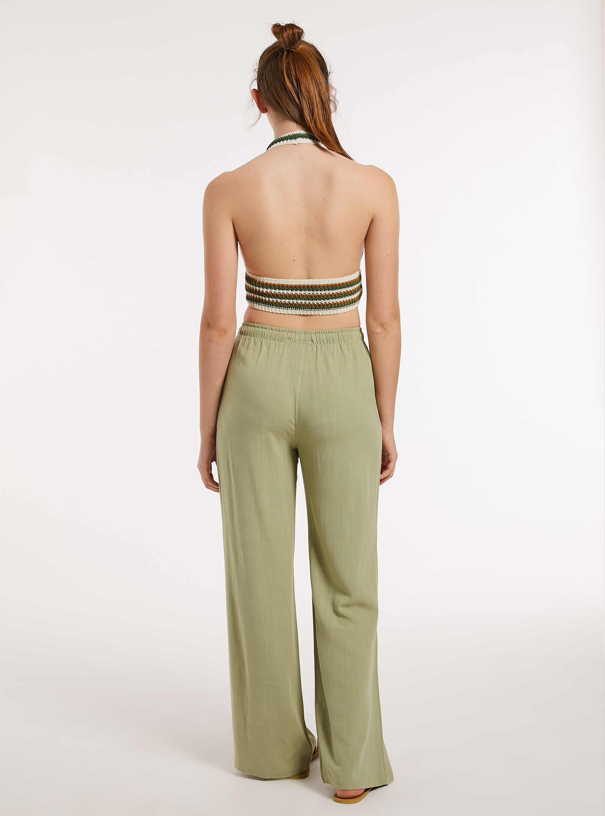 Palazzo-Hose aus Leinenmischung, KY3 KAKY LIGHT