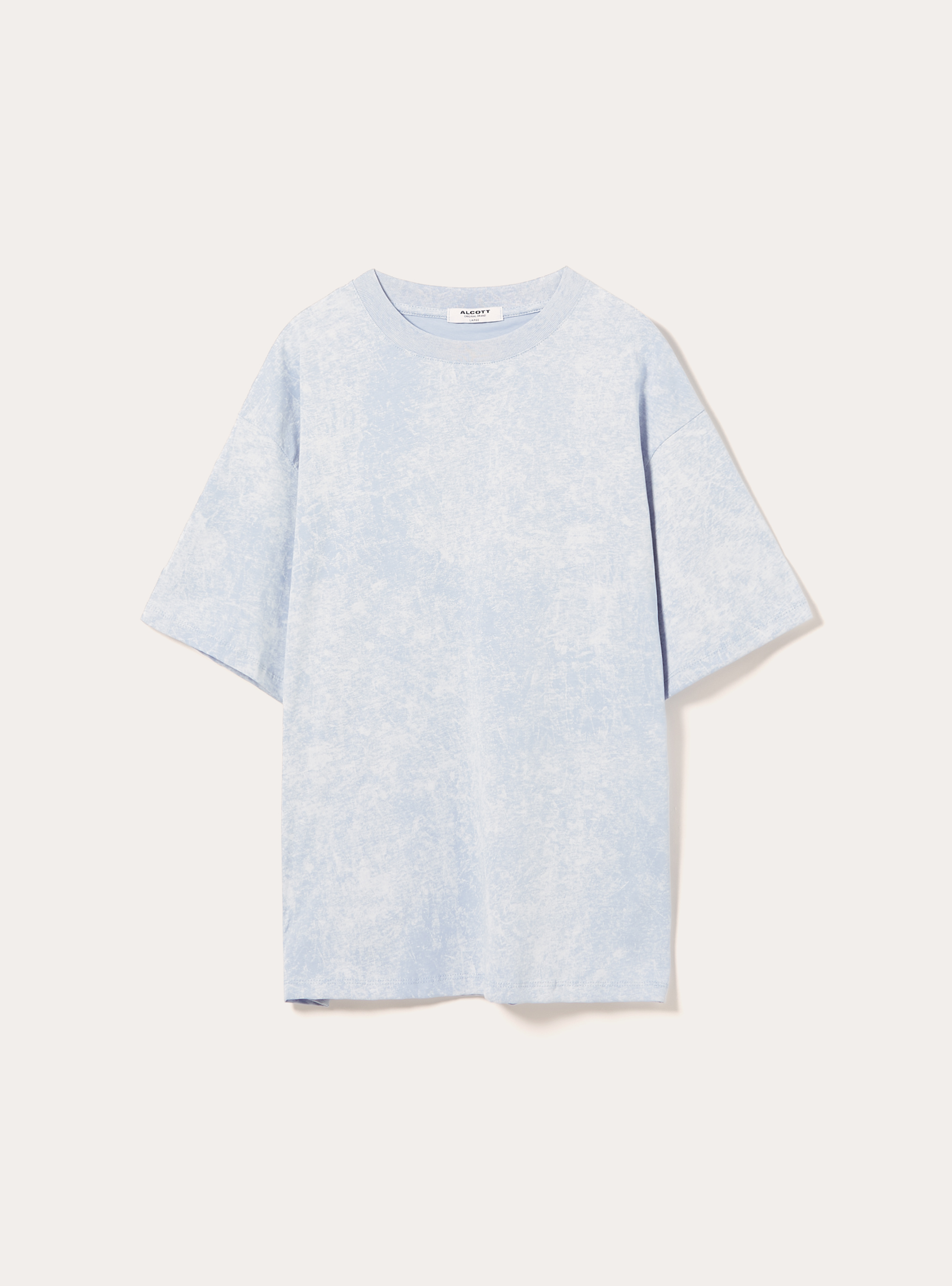 T-shirt boxy marbr&eacute;, AZ3 AZURE LIGHT