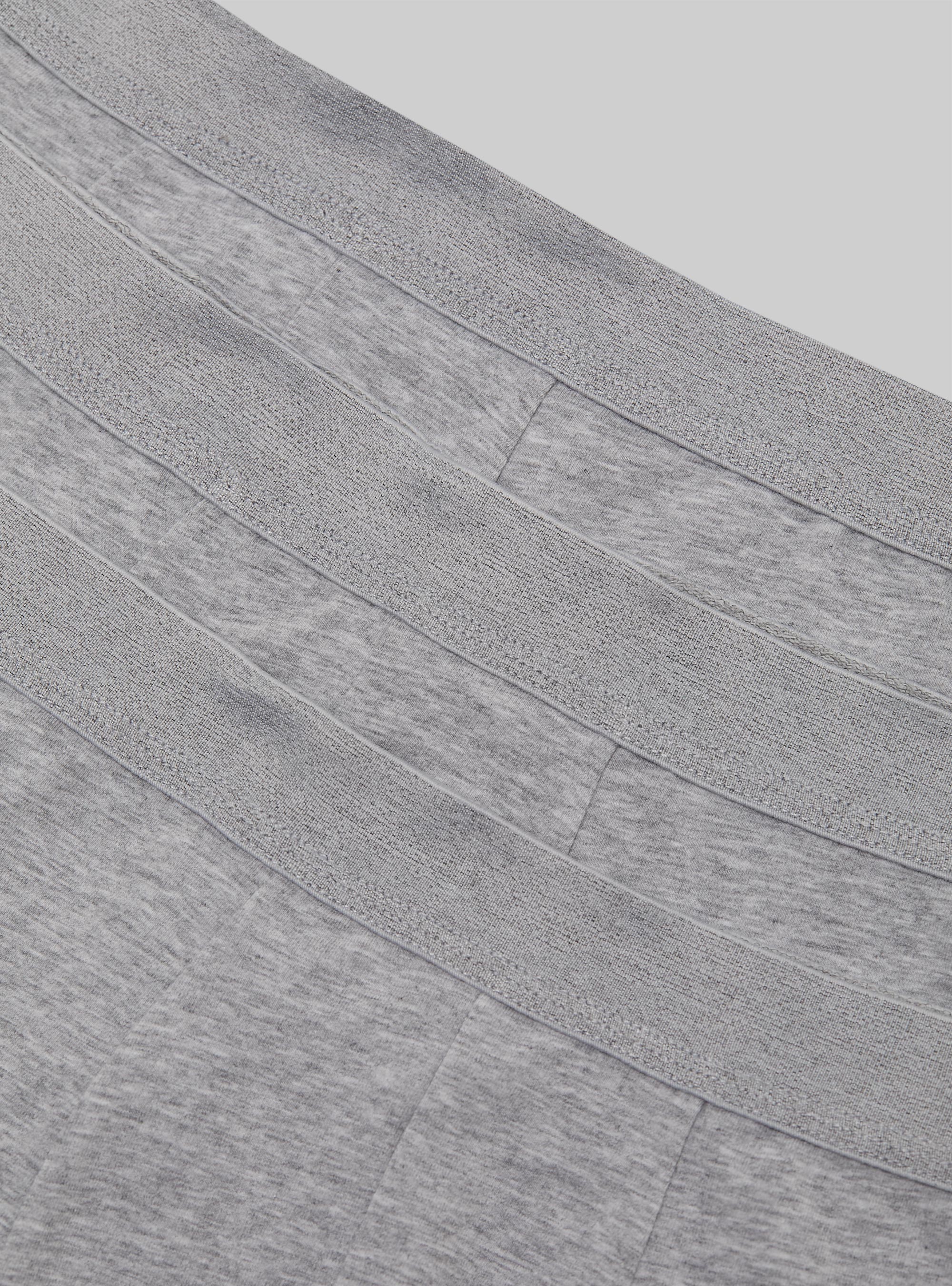 Set of 3 stretch cotton boxer shorts, MGY2 GREY MEL MEDIUM