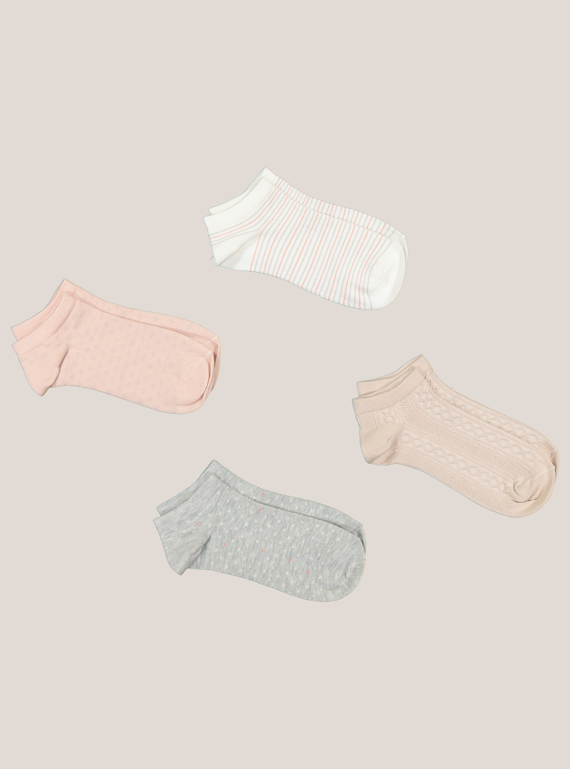 Set of 4 pairs of patterned socks, FANCY