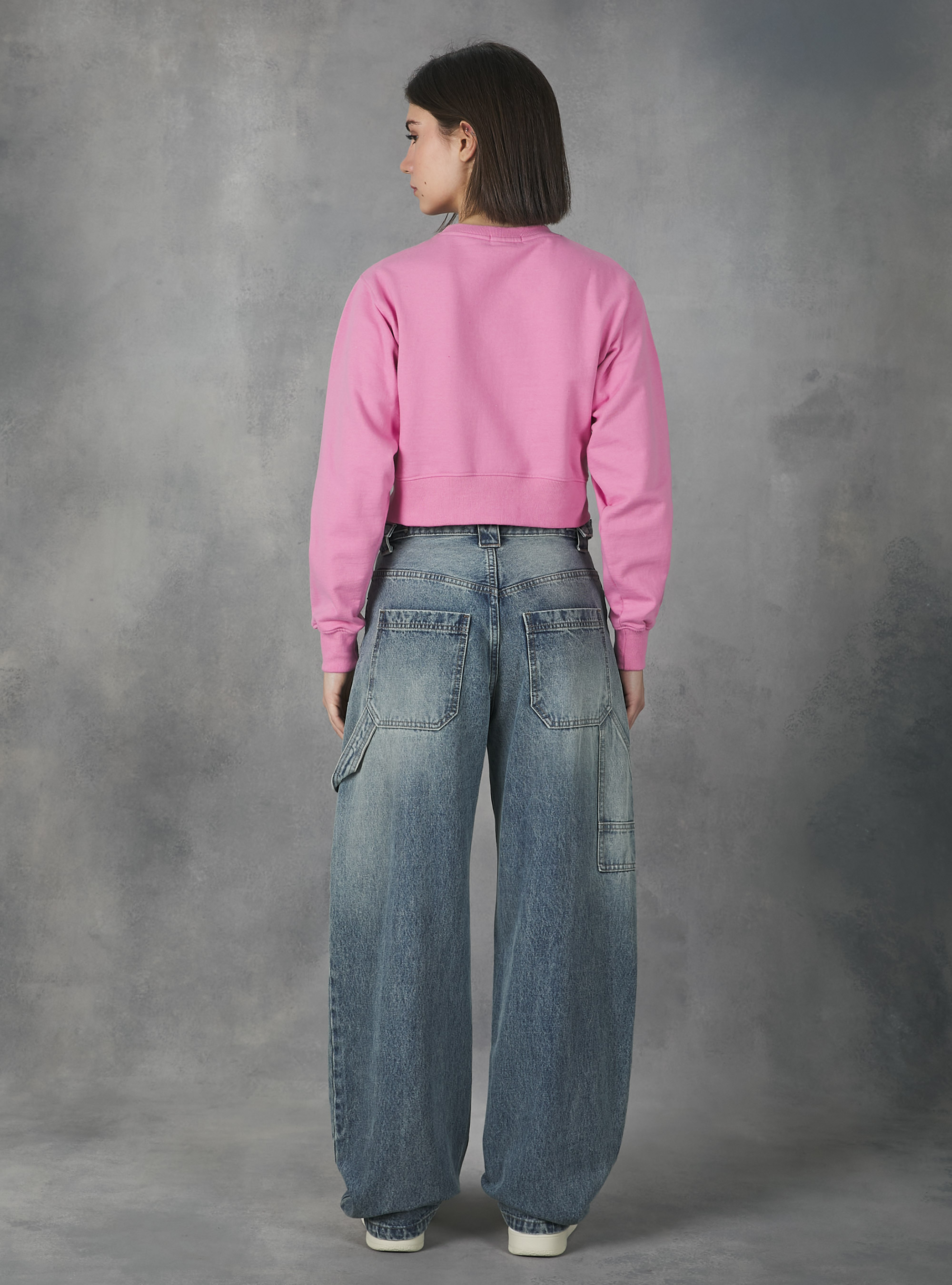 Felpa cropped Barbie / Alcott, PK2 PINK MEDIUM