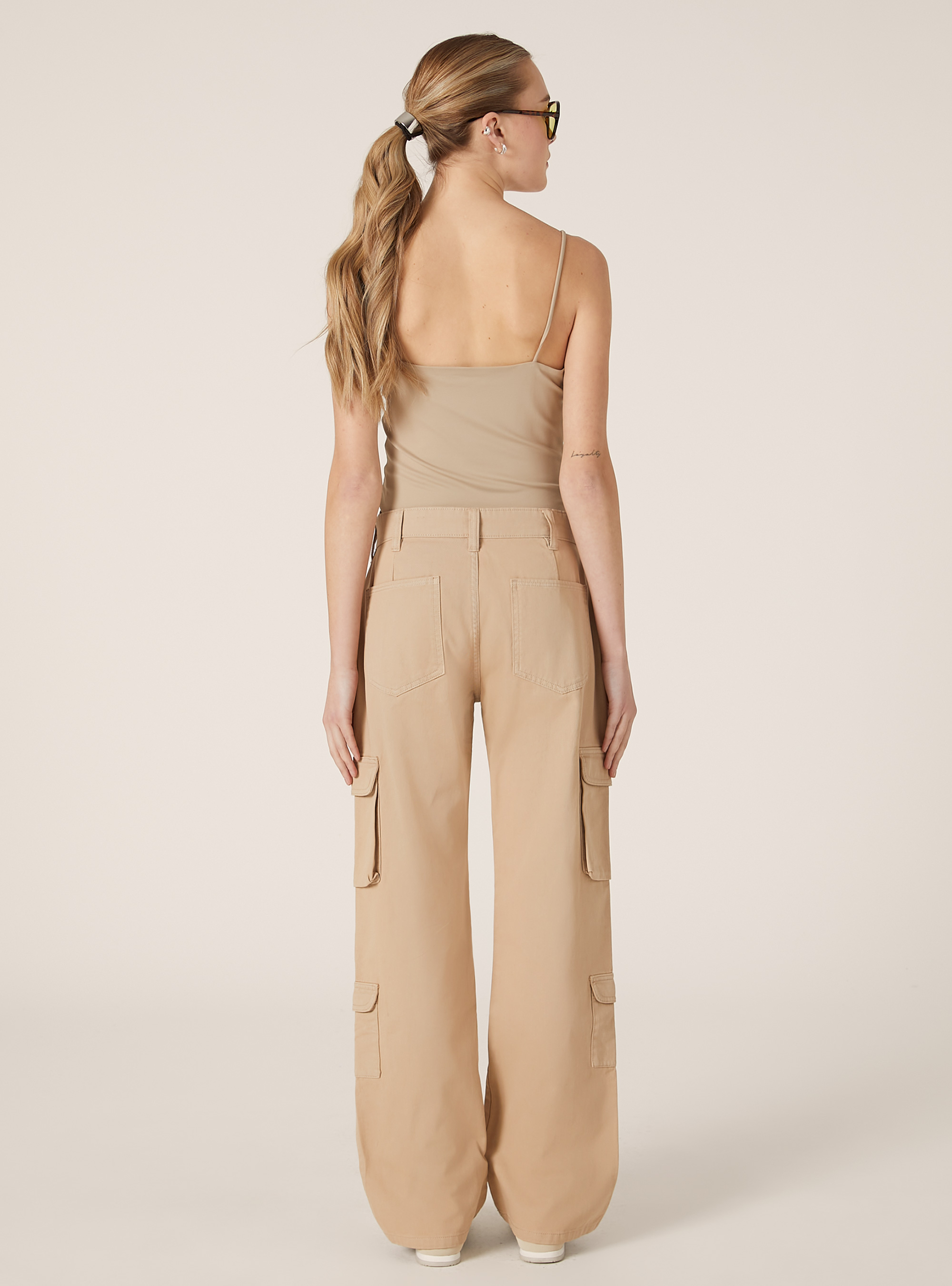Twill cargo trousers, BG2 BEIGE MEDIUM