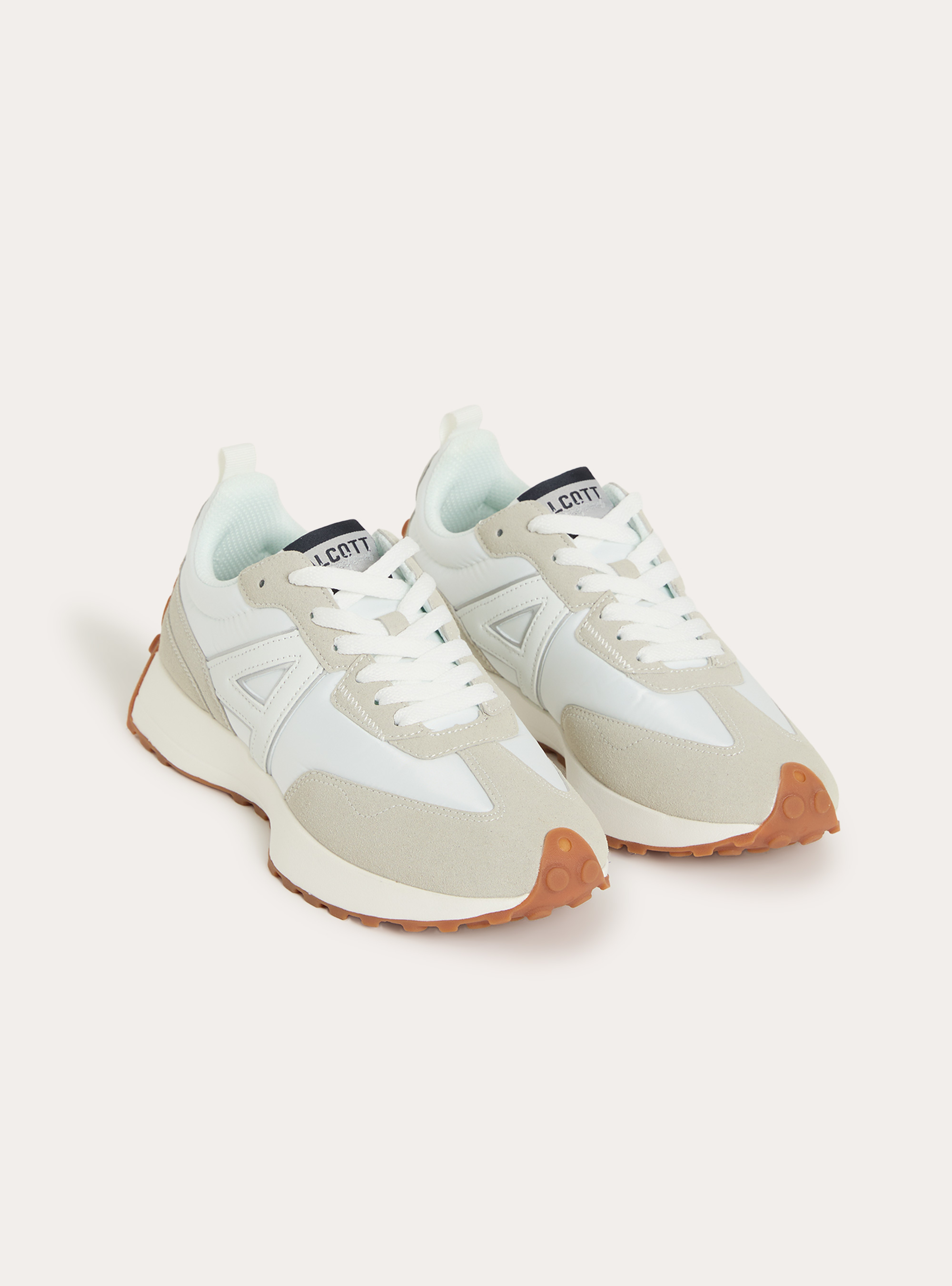 Scarpe casual con suola a contrasto, WH3 WHITE